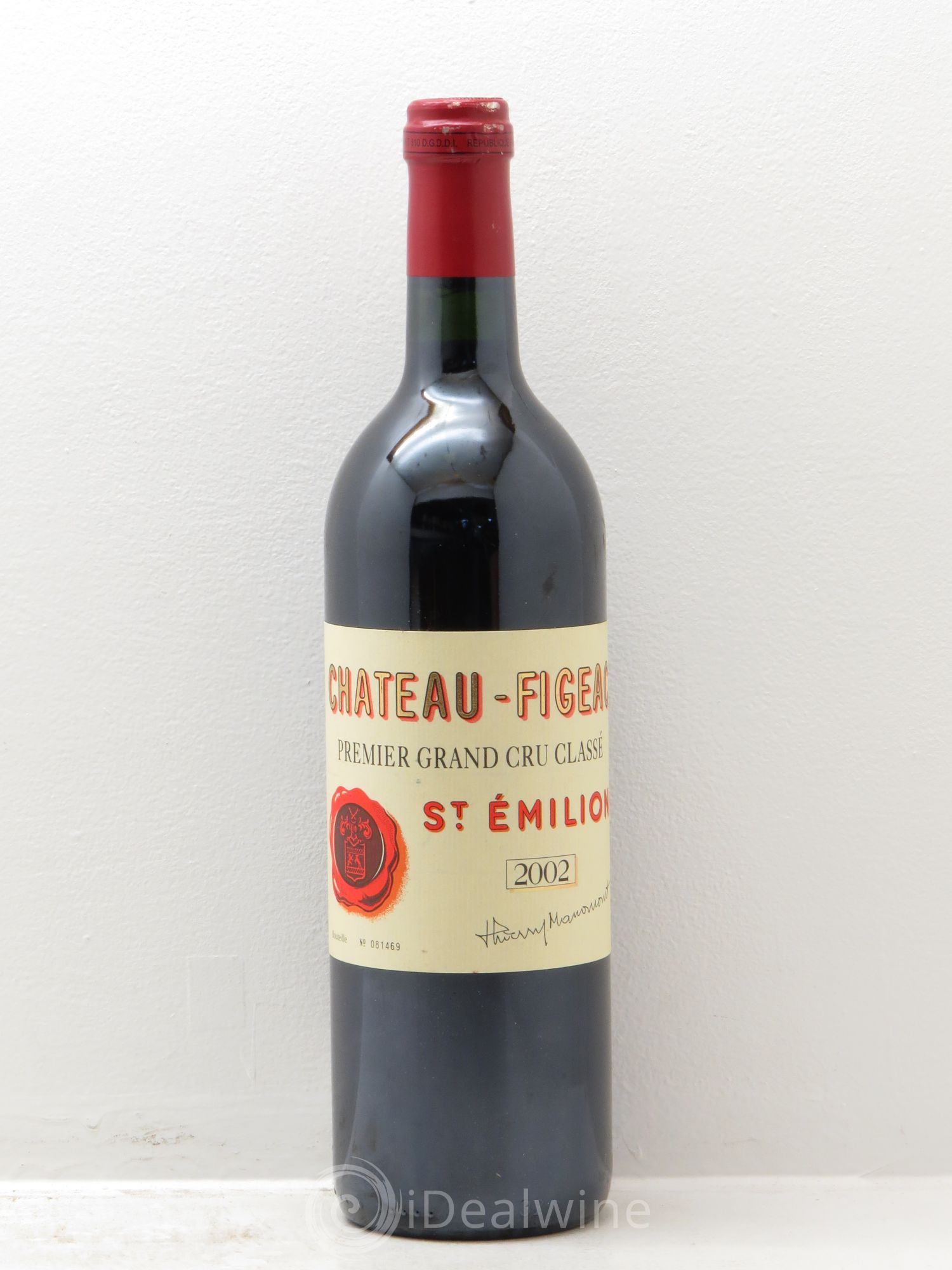 Château Figeac 1er Grand Cru Classé A 2002 - Lot de 1 bouteille - 0