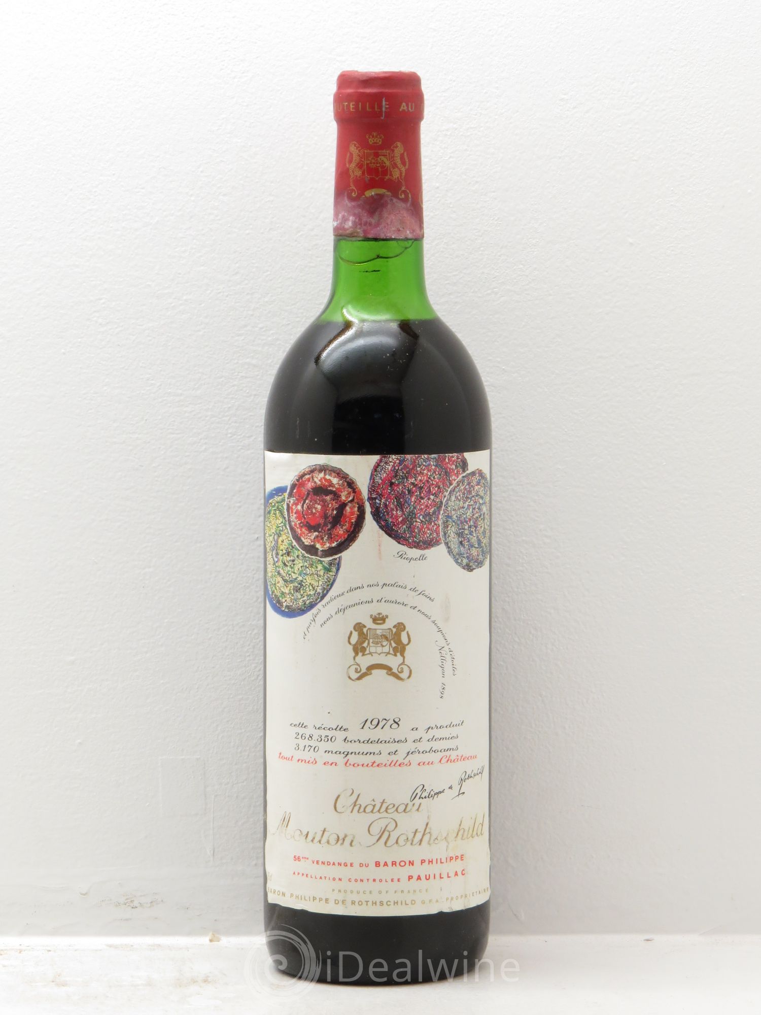 Château Mouton Rothschild 1er Grand Cru Classé 1978 - Lot de 1 bouteille - 0