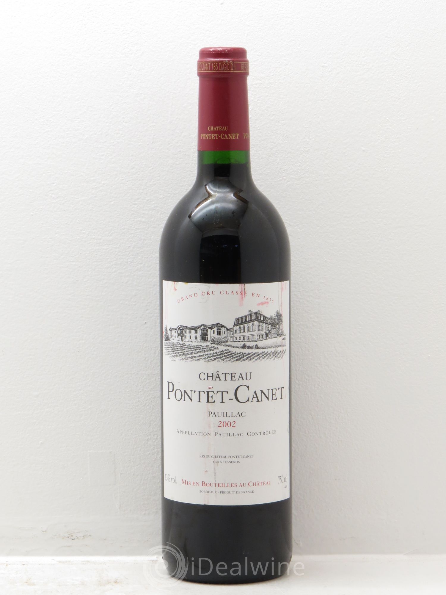 Château Pontet Canet 5ème Grand Cru Classé 2002 - Lot de 1 bouteille - 0