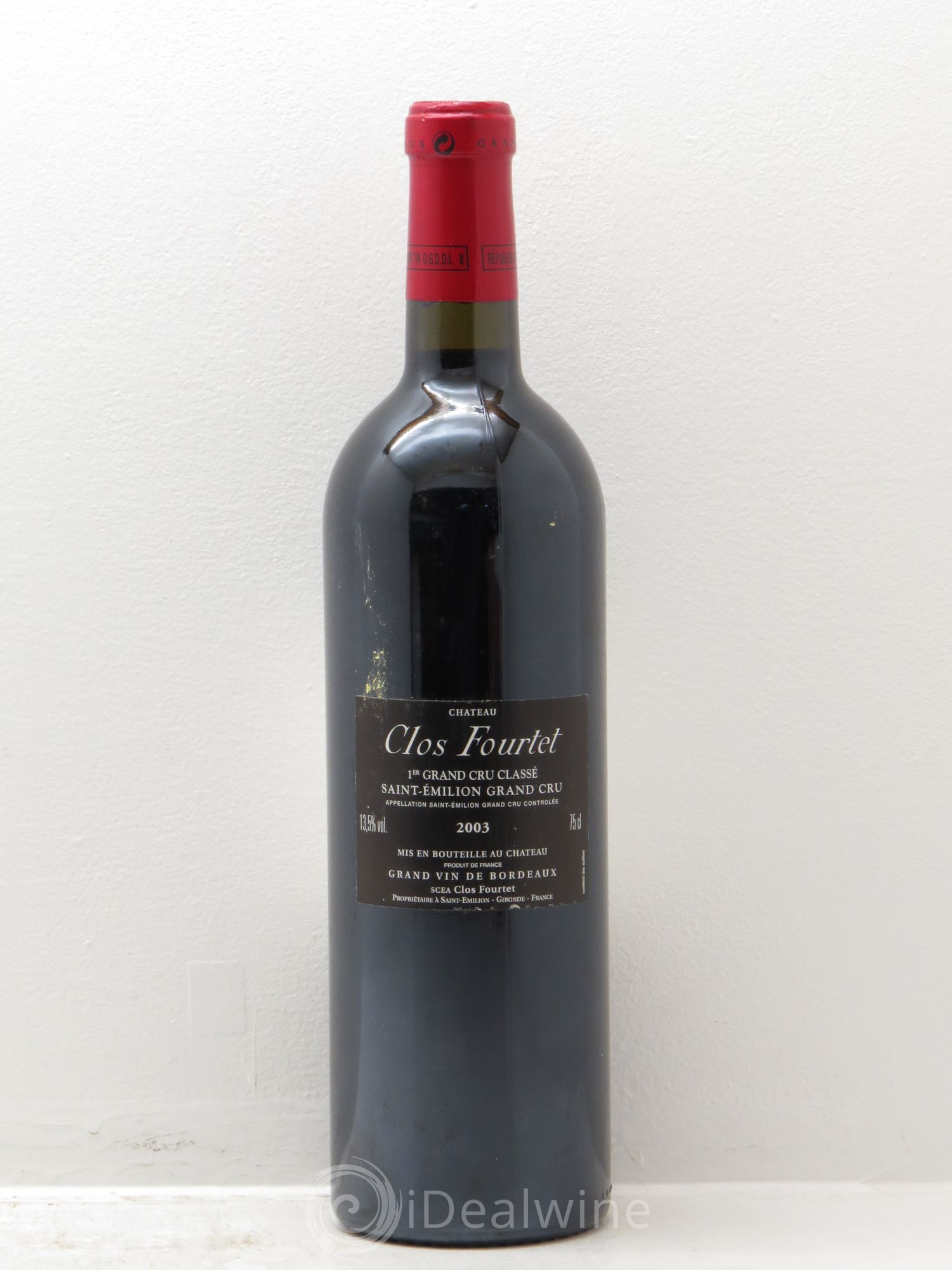 Clos Fourtet 1er Grand Cru Classé B 2003 - Lot de 1 bouteille - 1