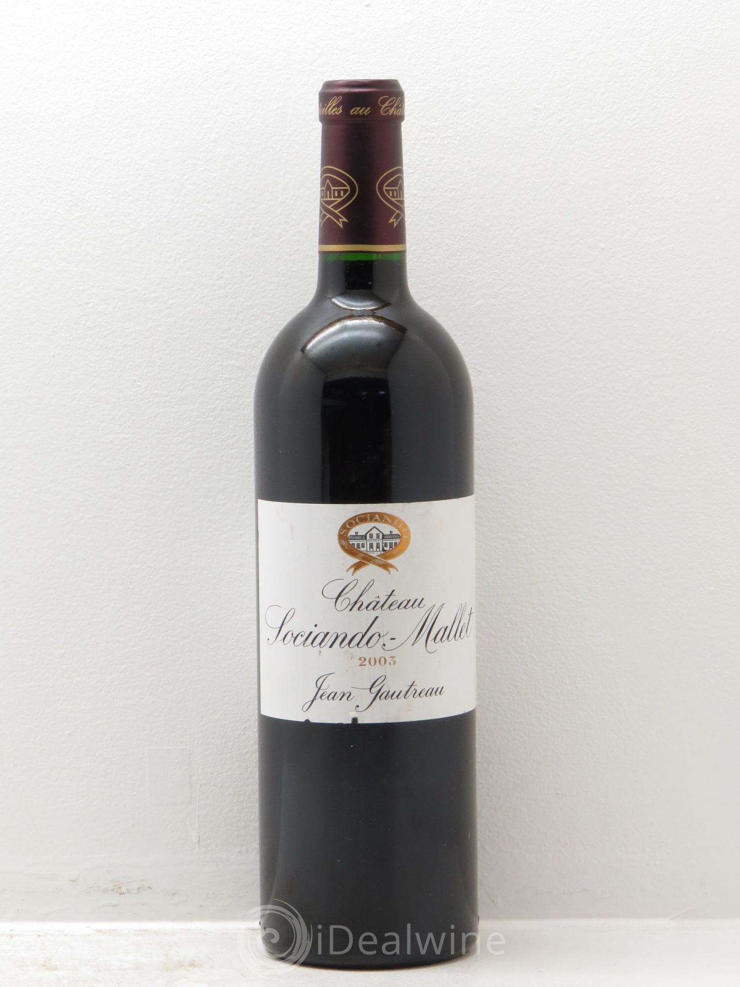 Château Sociando Mallet 2003 - Lot de 1 bouteille - 0