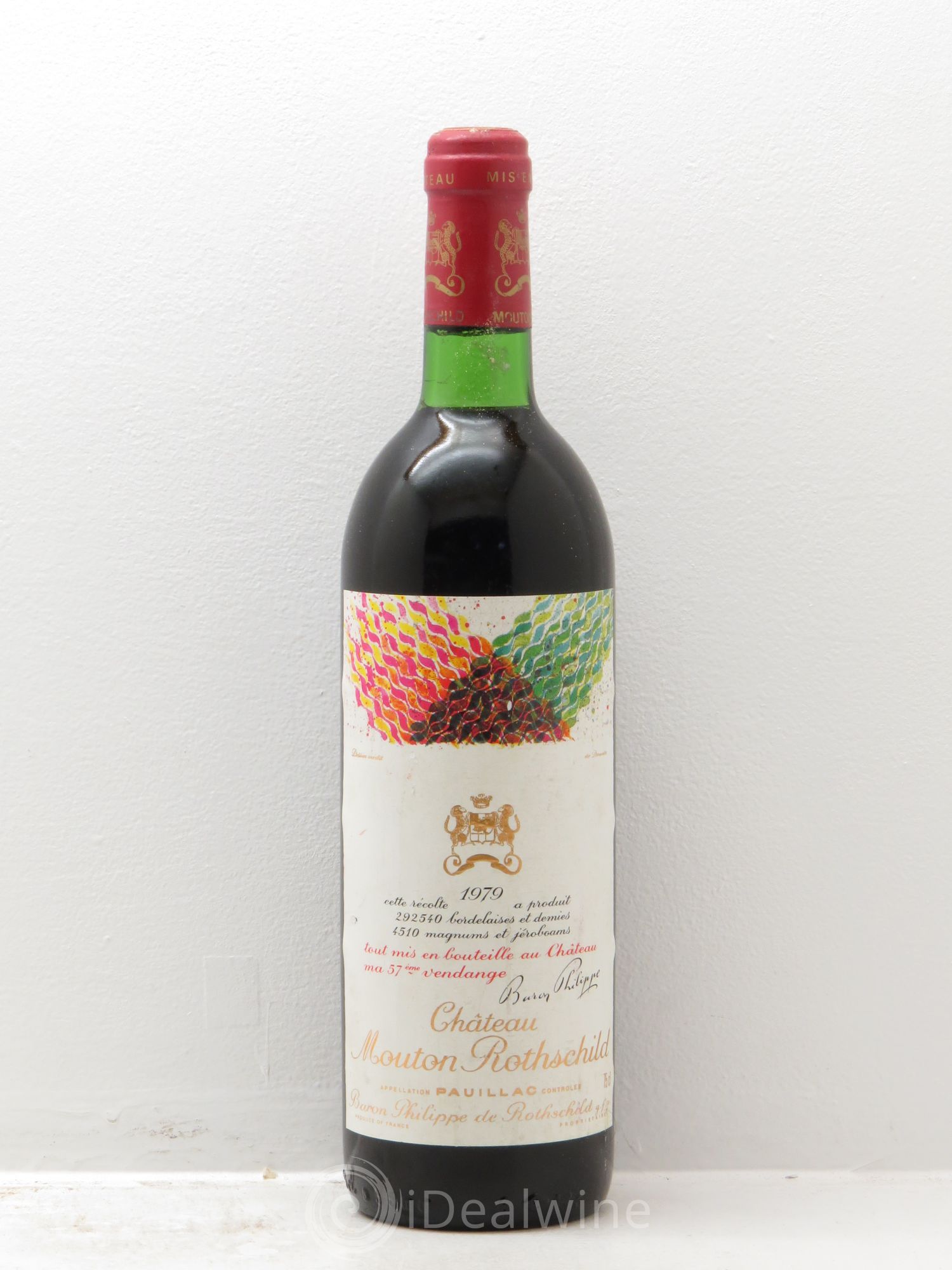 Château Mouton Rothschild 1er Grand Cru Classé 1979 - Lot de 1 bouteille - 0