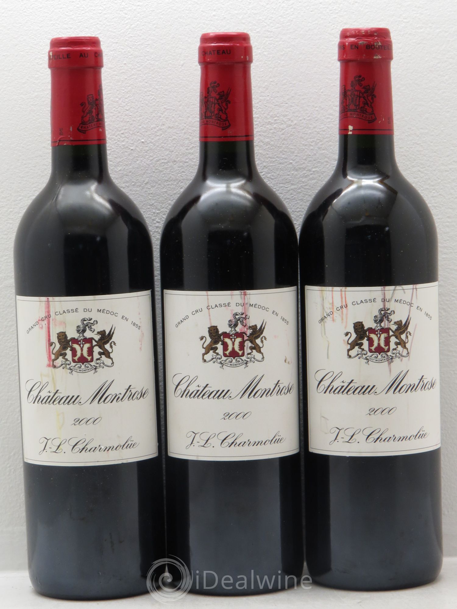 Château Montrose 2ème Grand Cru Classé 2000 - Lot de 3 bouteilles - 0