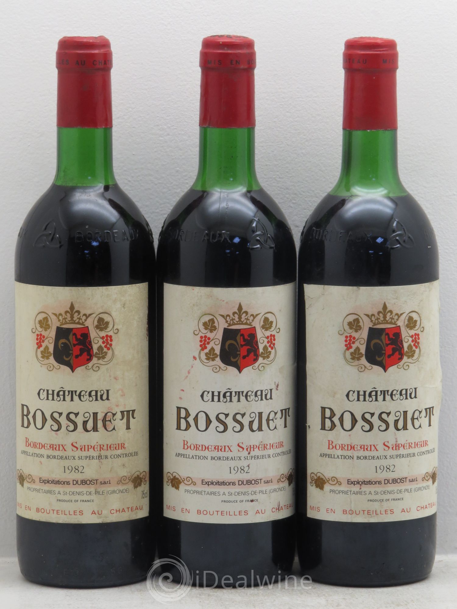 Bordeaux Château Bossuet (sans prix de réserve) 1982 - Posten von 3 Flaschen - 0