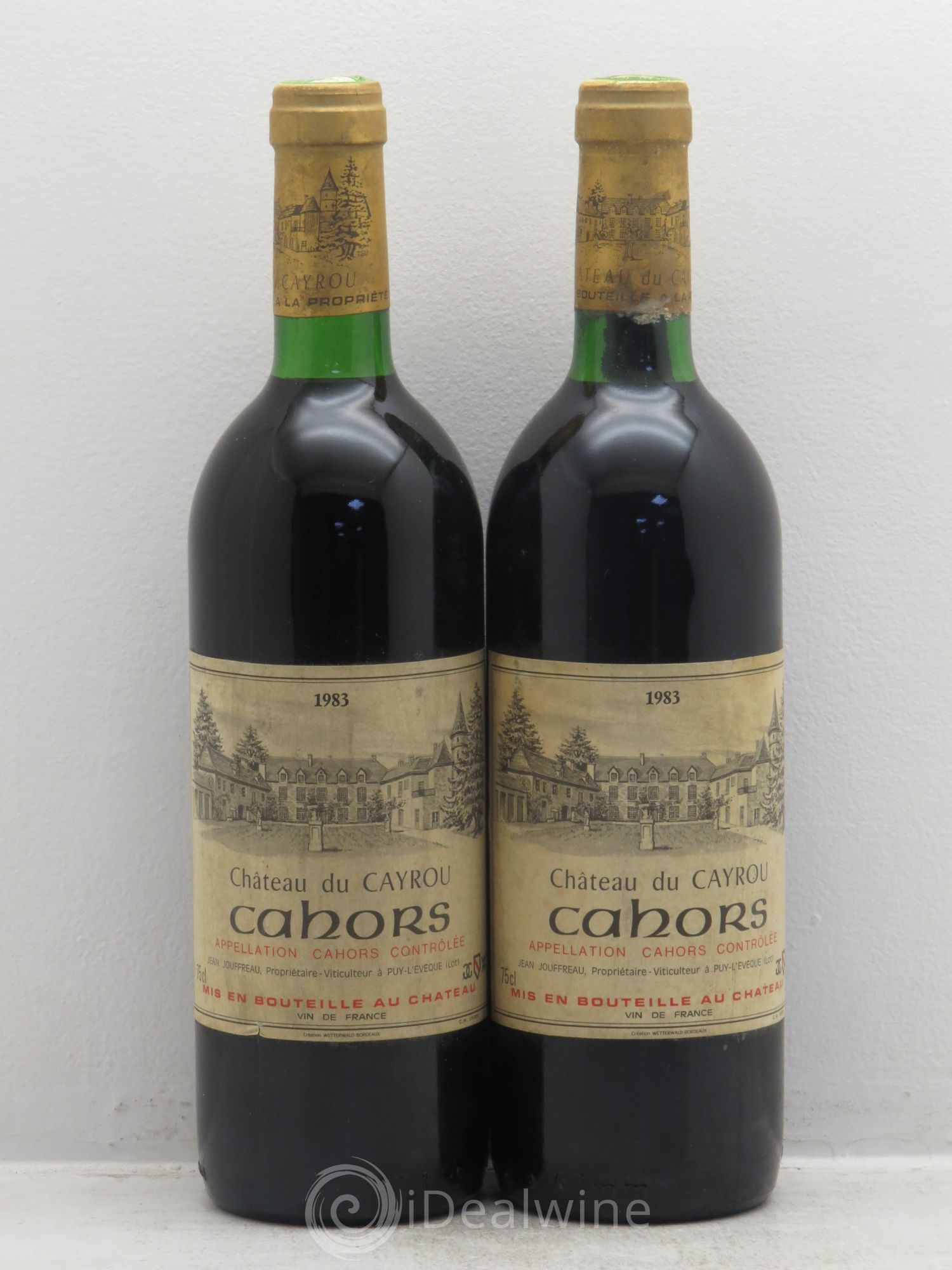 Cahors 1983 - Lot de 2 bouteilles - 0