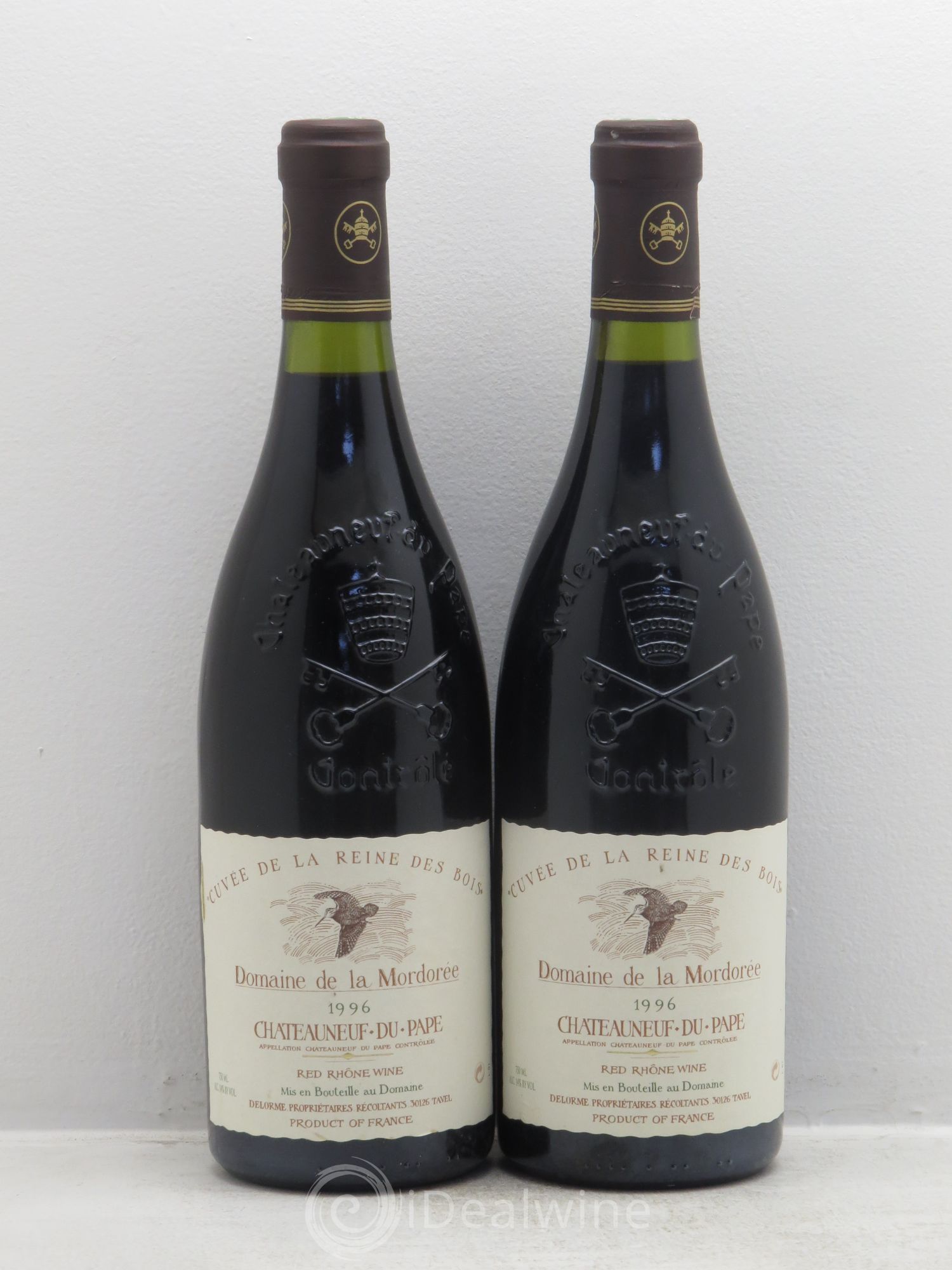 Châteauneuf-du-Pape Cuvée de la Reine des Bois La Mordorée (Domaine de) 1996 - Lot de 2 bouteilles - 0
