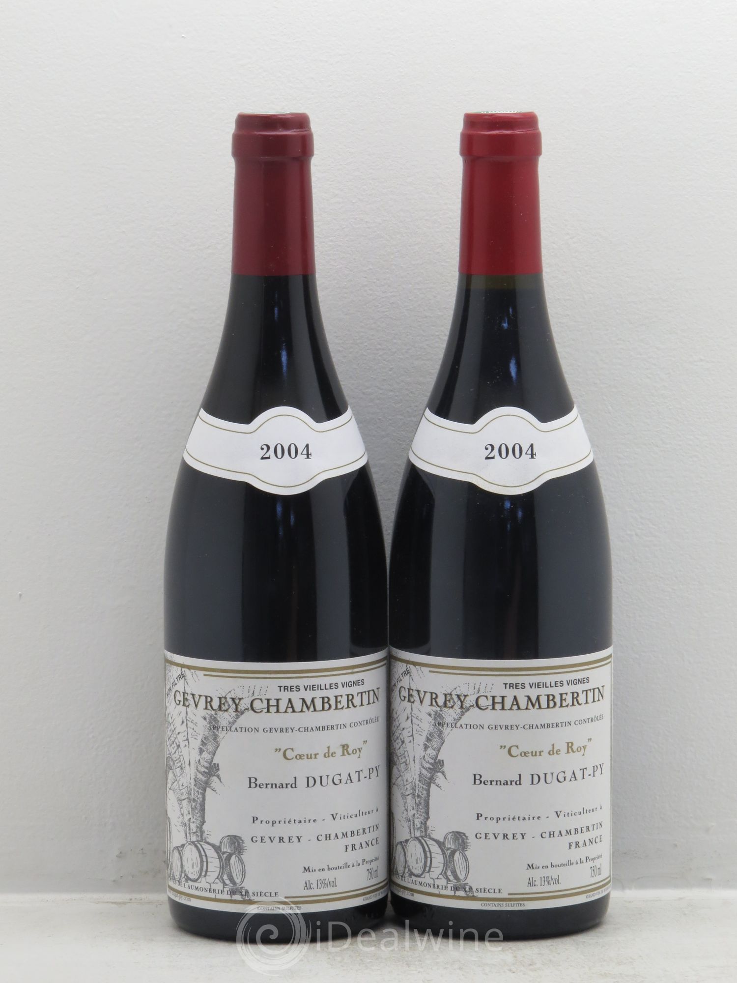 Gevrey-Chambertin Coeur de Roy Très Vieilles Vignes Dugat-Py Très Vieilles Vignes 2004 - Lot de 2 bouteilles - 0