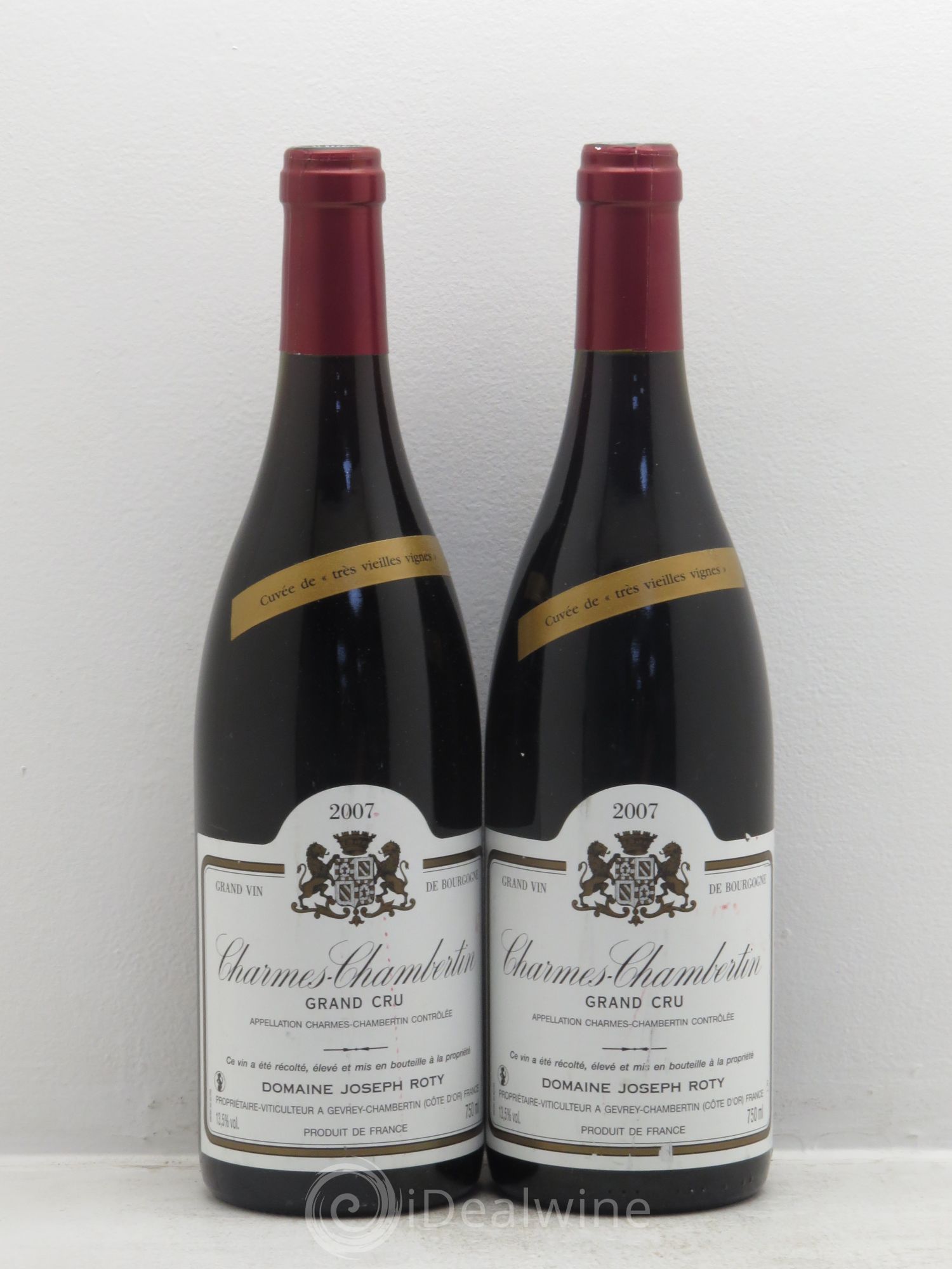 Charmes-Chambertin Grand Cru Très vieilles vignes Joseph Roty (Domaine) 2007 - Lot de 2 bouteilles - 0
