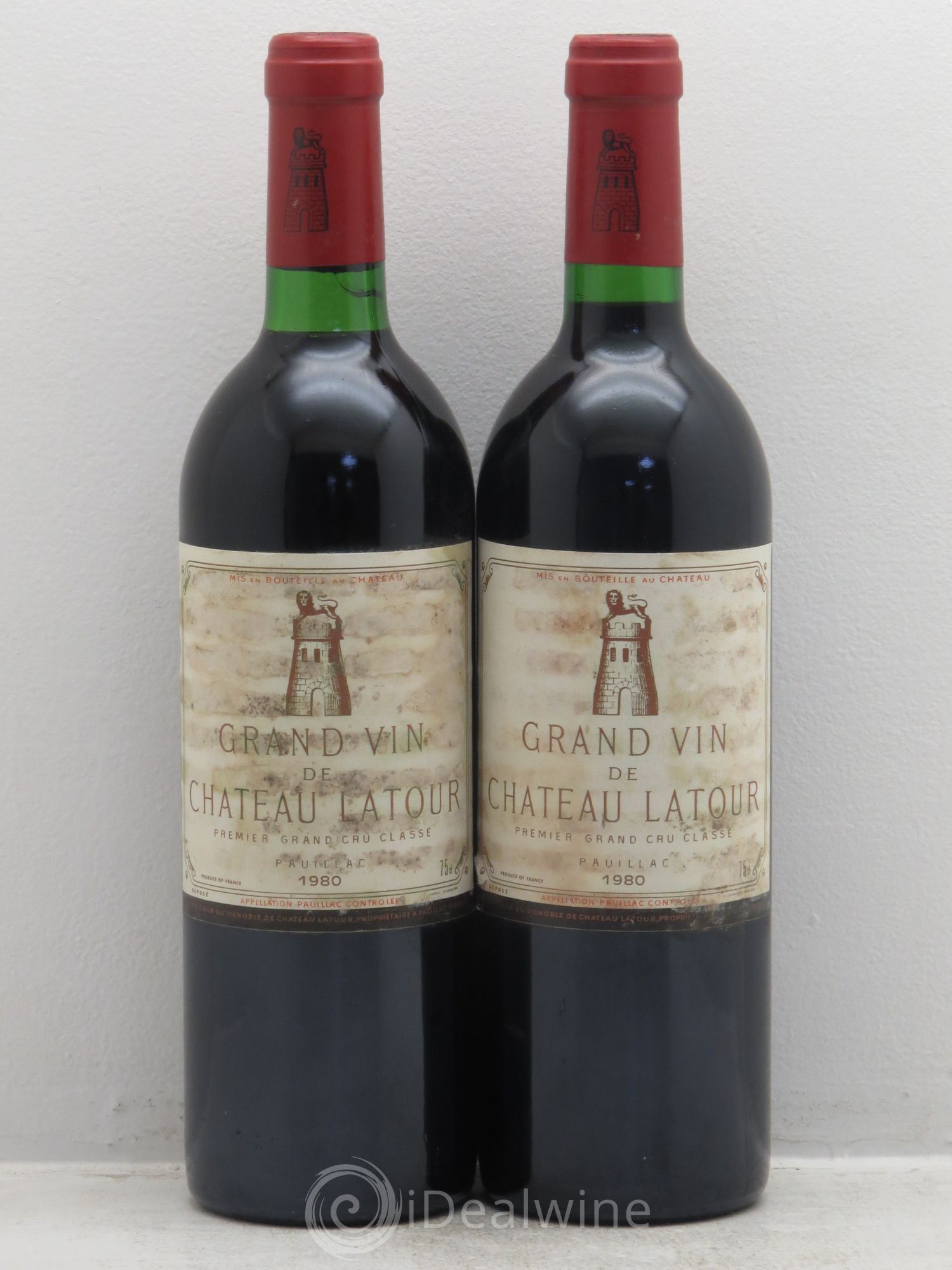 Château Latour 1er Grand Cru Classé 1980 - Lot de 2 bouteilles - 0
