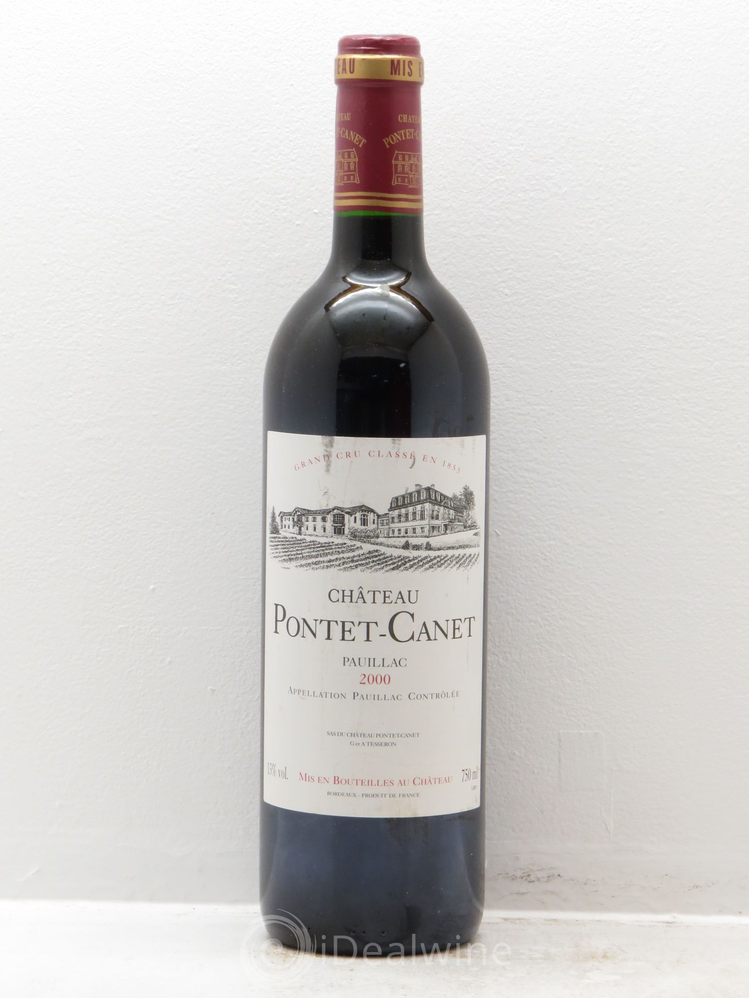 Château Pontet Canet 5ème Grand Cru Classé 2000 - Lot de 6 bouteilles - 0