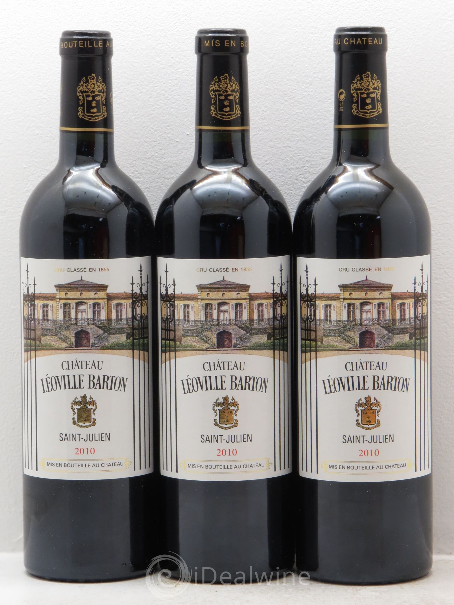 Château Léoville Barton 2ème Grand Cru Classé 2010 - Lot de 3 bouteilles - 0