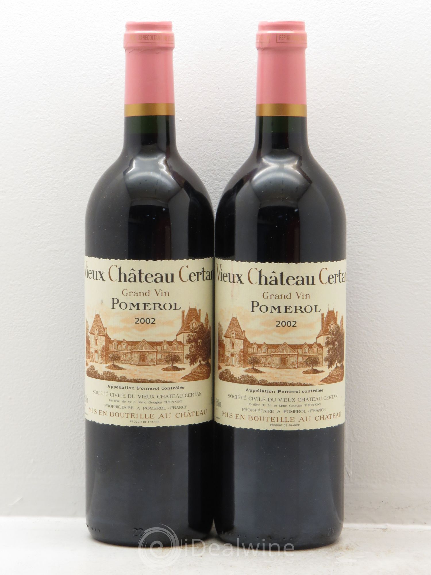 Vieux Château Certan 2002 - Lot de 2 bouteilles - 0