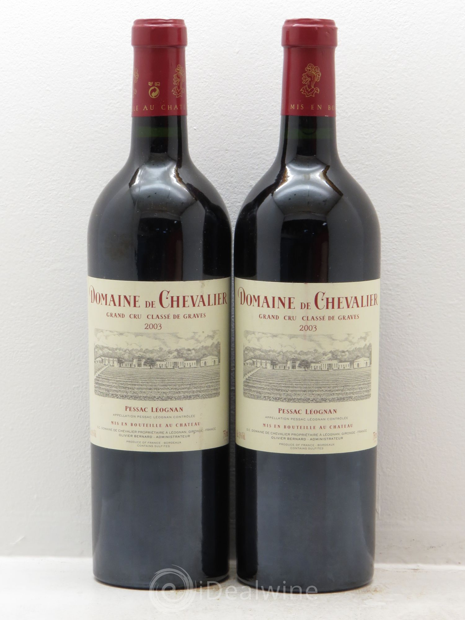 Domaine de Chevalier Cru Classé de Graves 2003 - Lot de 2 bouteilles - 0