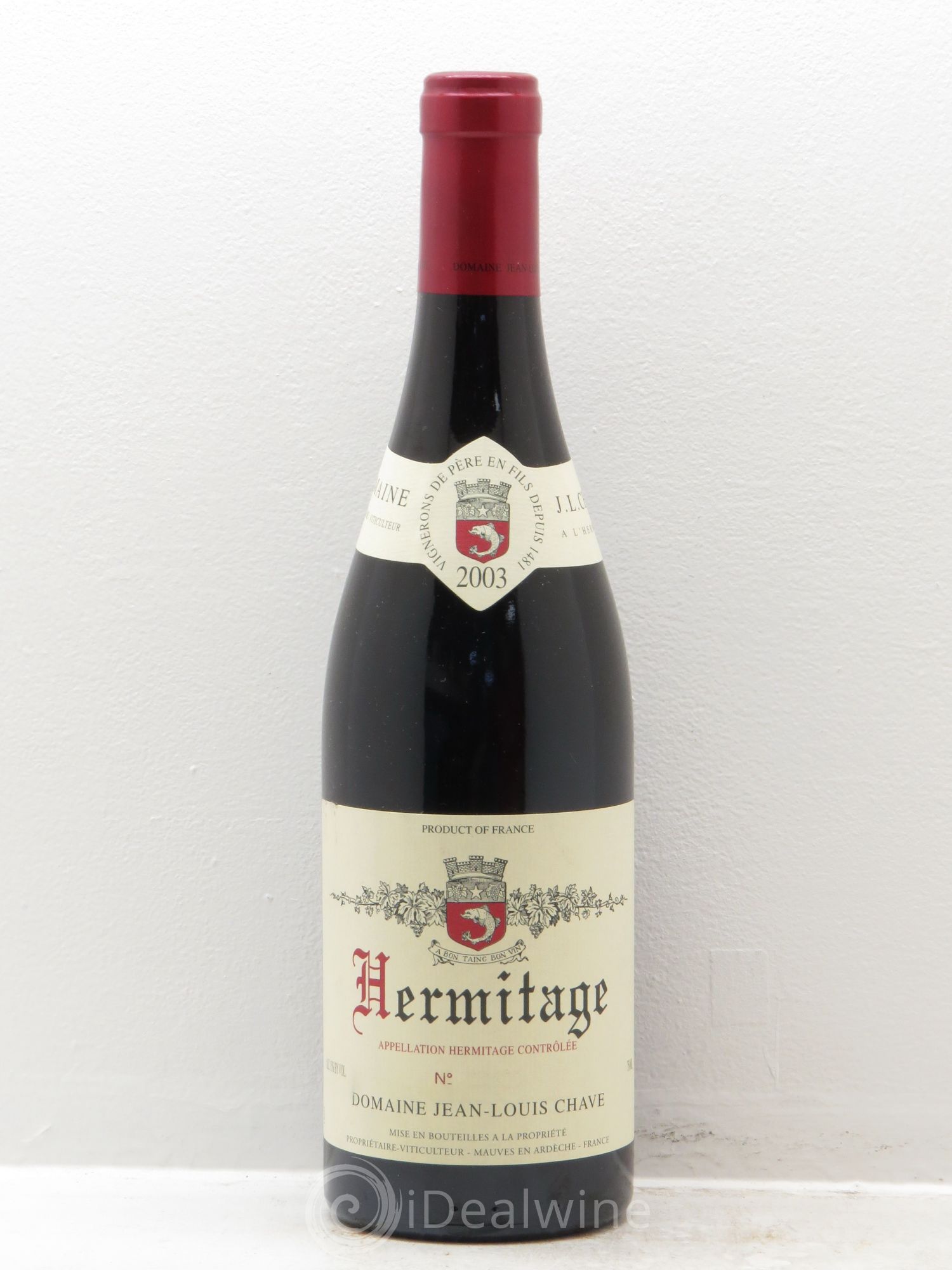Hermitage Jean-Louis Chave 2003 - Lot de 1 bouteille - 0