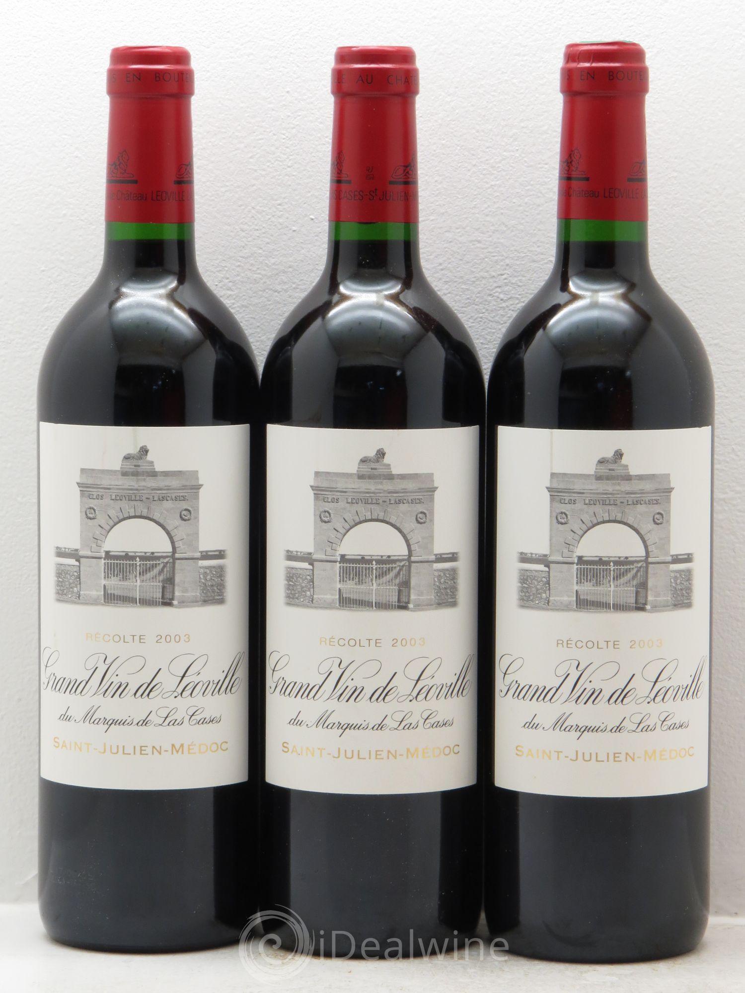 Château Léoville Las Cases 2ème Grand Cru Classé 2003 - Lot de 3 bouteilles - 0