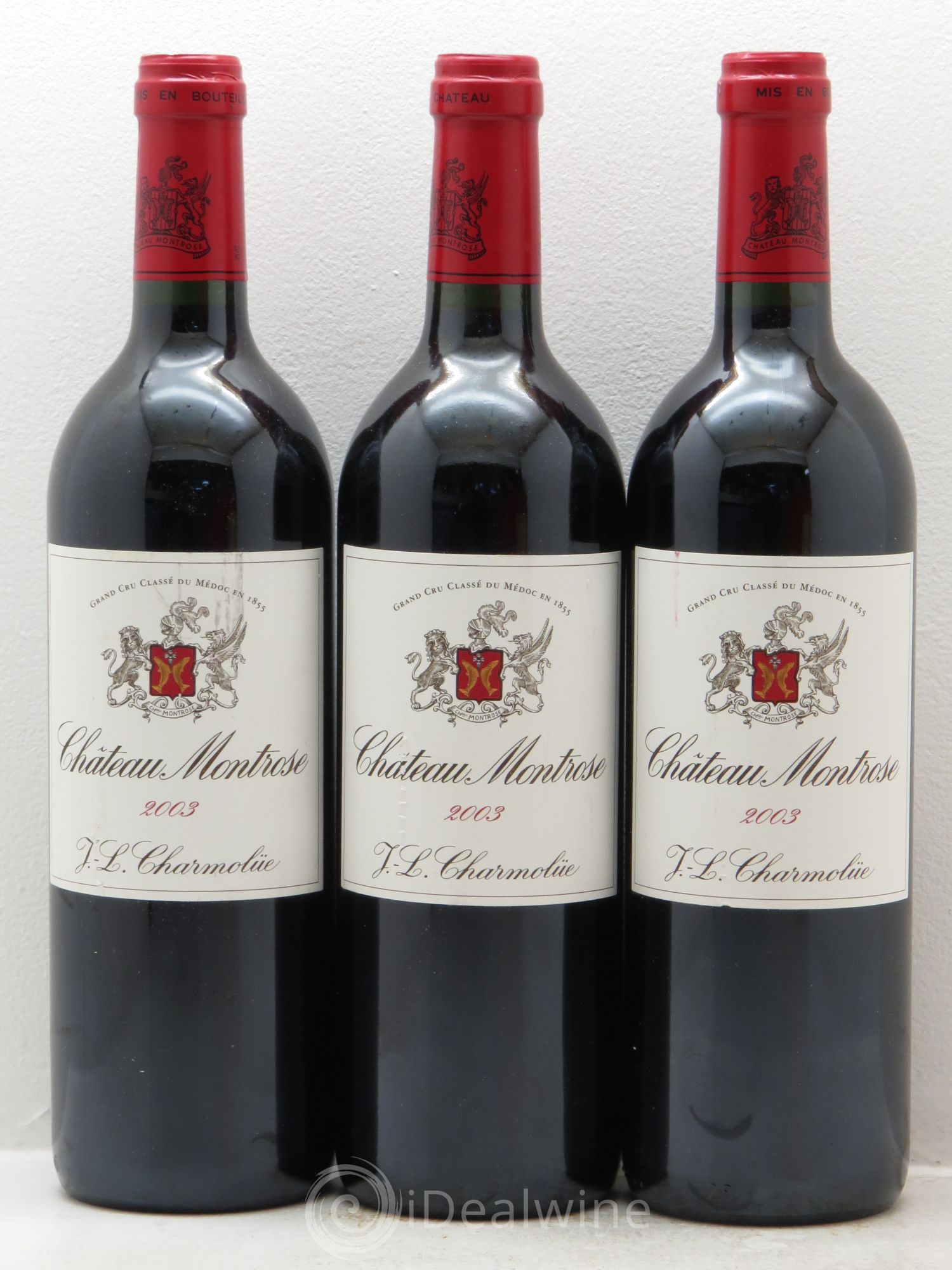 Château Montrose 2ème Grand Cru Classé 2003 - Lot de 3 bouteilles - 0