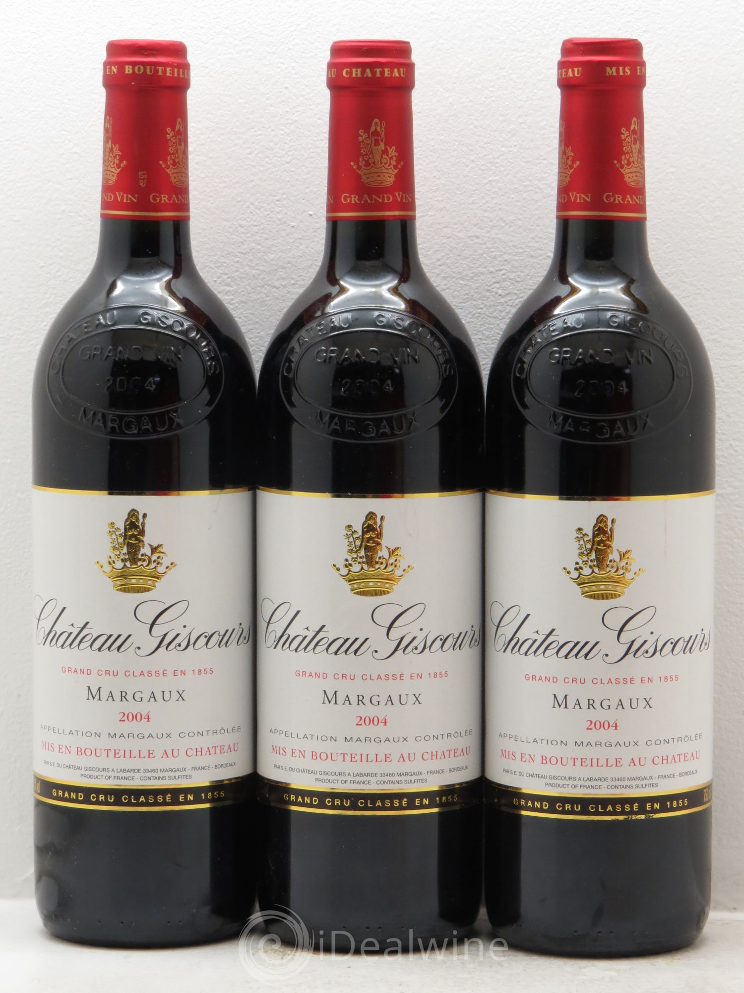 Château Giscours 3ème Grand Cru Classé 2004 - Lot de 3 bouteilles - 0