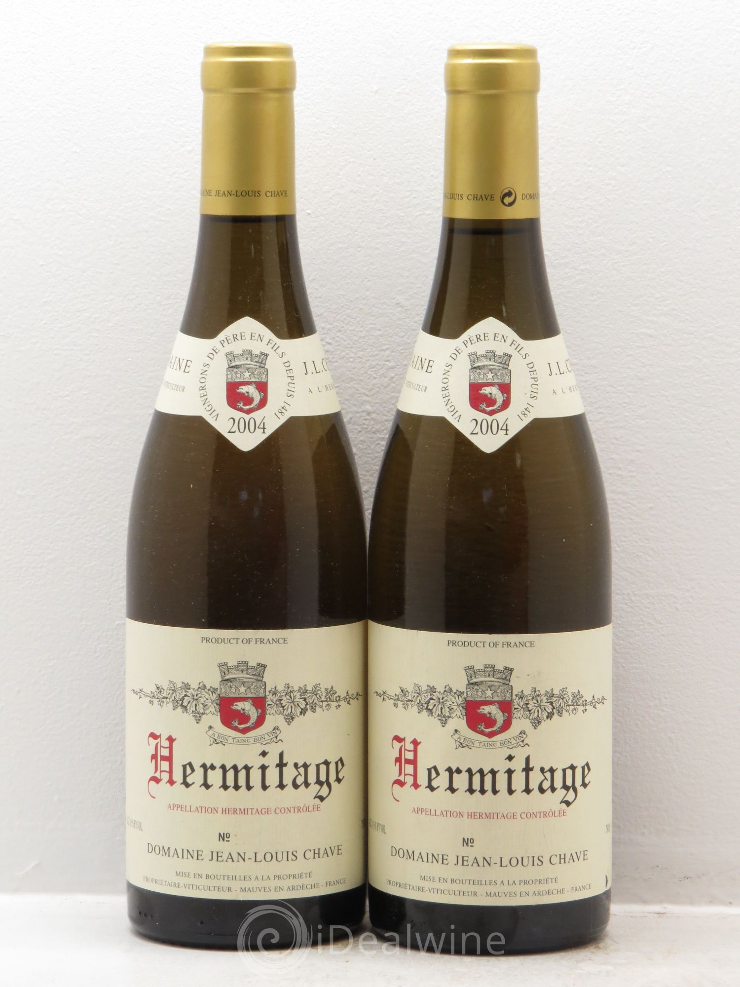 Hermitage Jean-Louis Chave 2004 - Lot de 2 bouteilles - 0