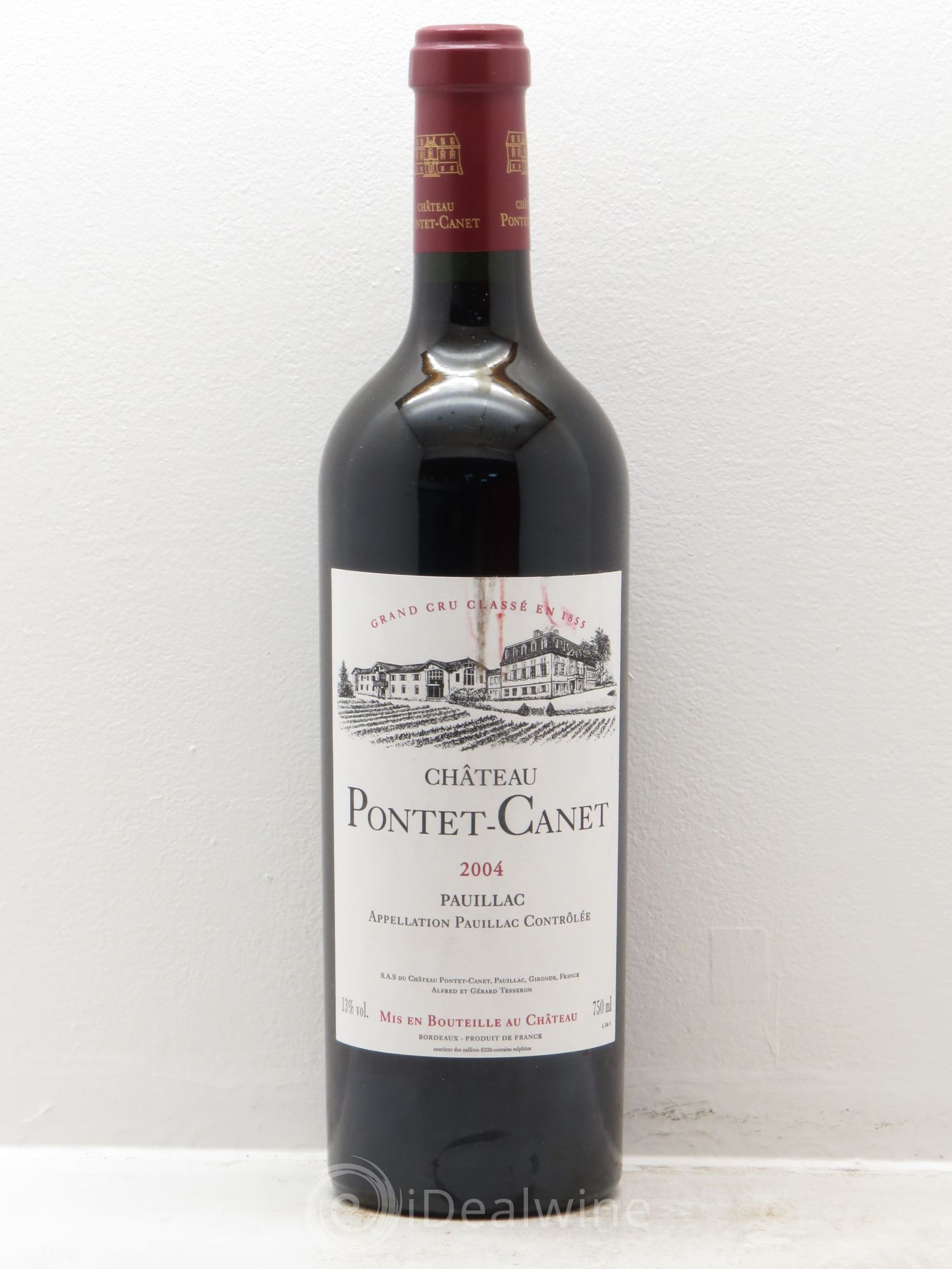 Château Pontet Canet 5ème Grand Cru Classé 2004 - Lot de 6 bouteilles - 0