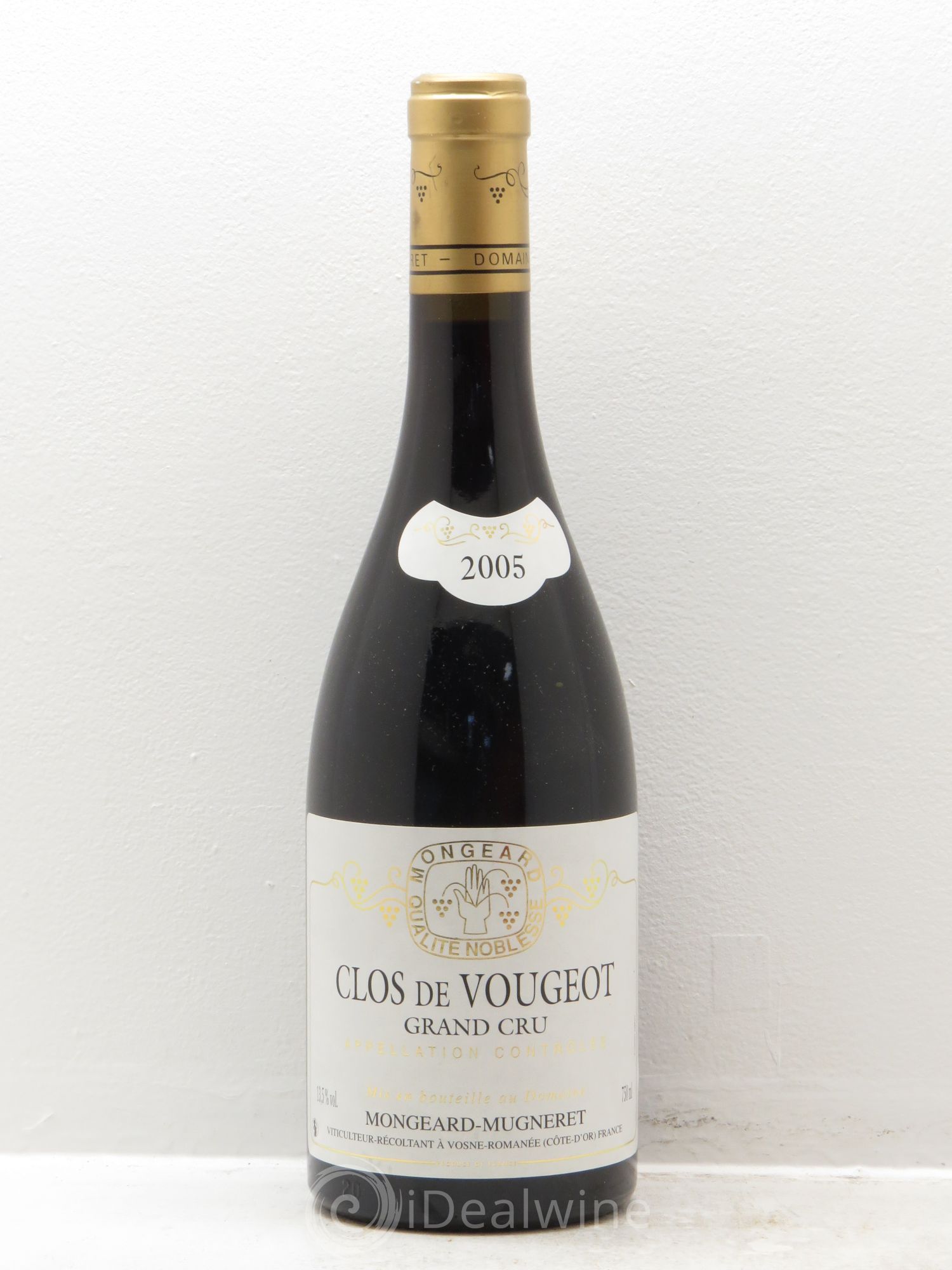 Clos de Vougeot Grand Cru Mongeard-Mugneret (Domaine) 2005 - Lot de 1 bouteille - 0
