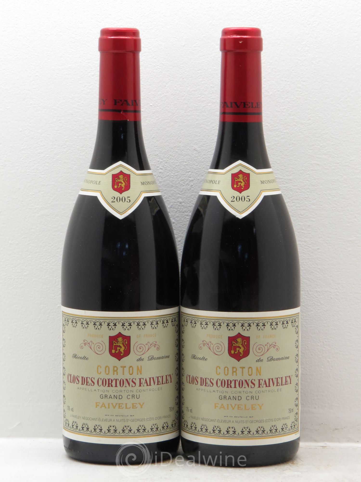 Corton Grand Cru Clos des Cortons Faiveley (Sélectionné par G.Jeunemaitre) 2005 - Lot de 2 bouteilles - 0