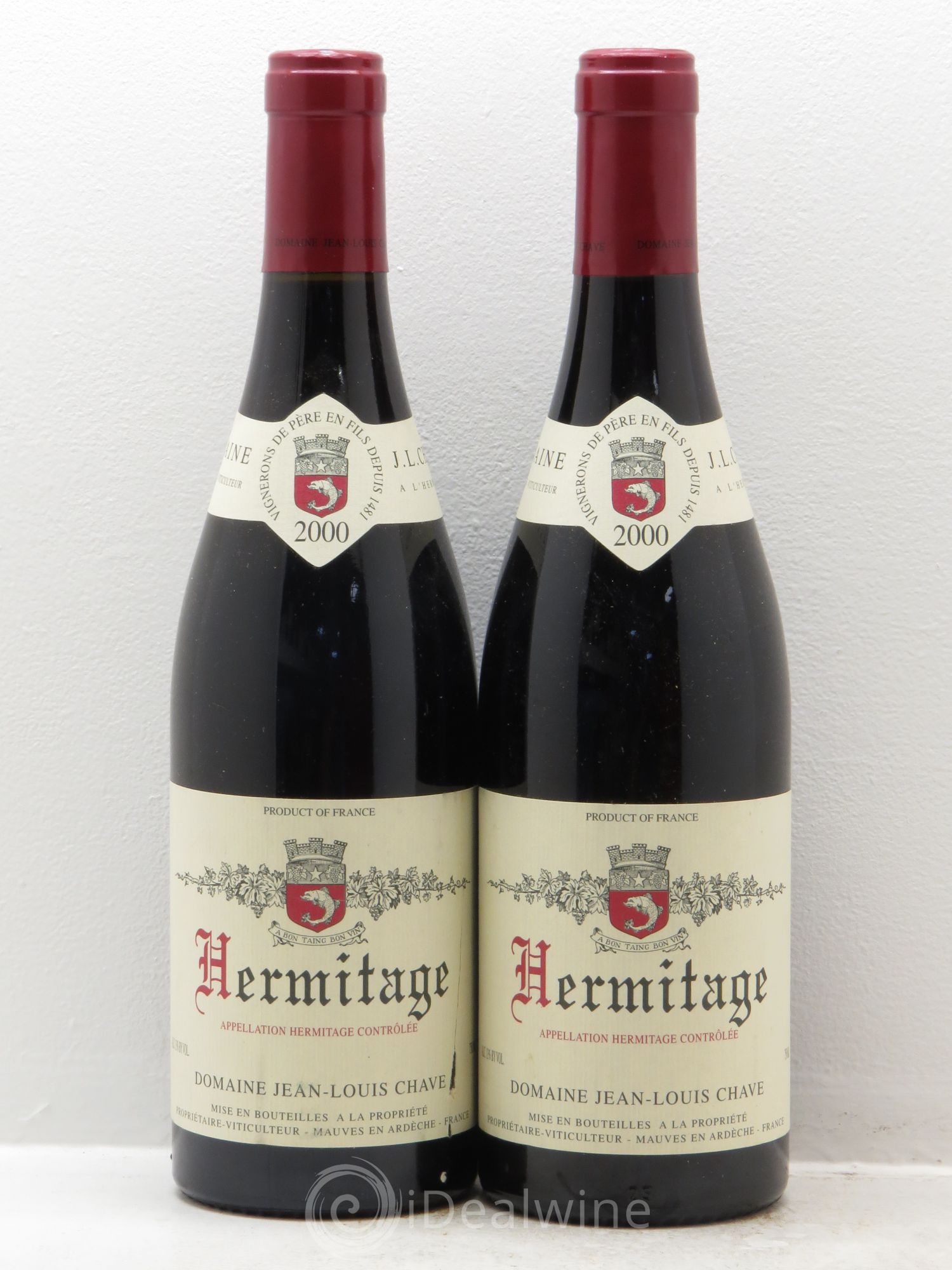Hermitage Jean-Louis Chave 2000 - Lot de 2 bouteilles - 0