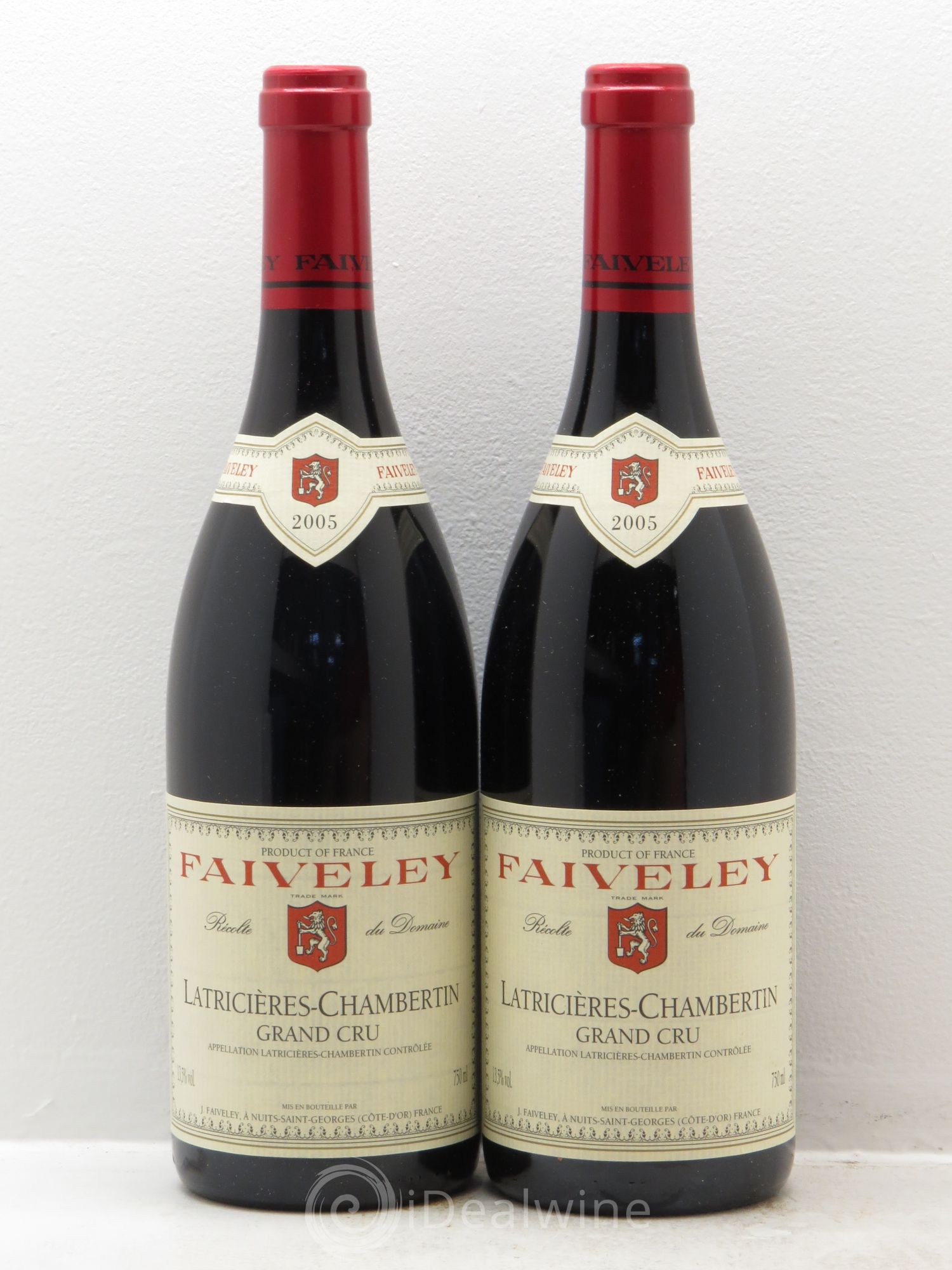 Latricières-Chambertin Grand Cru Faiveley (Sélectionné par G.Jeunemaitre) 2005 - Lot de 2 bouteilles - 0