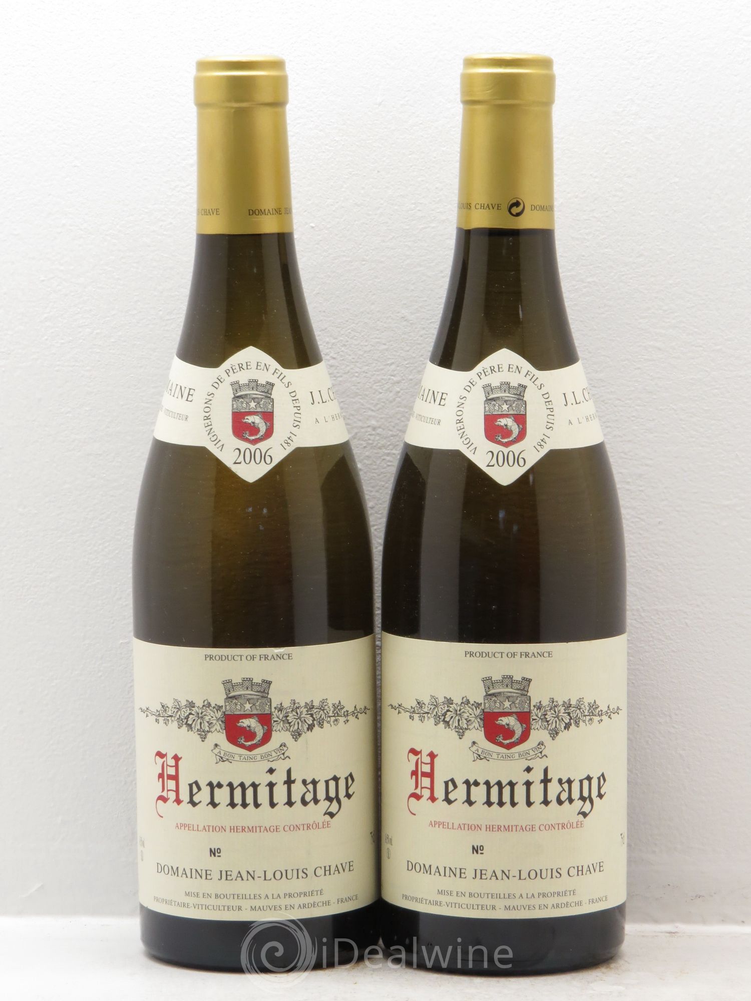 Hermitage Jean-Louis Chave 2006 - Lot de 2 bouteilles - 0