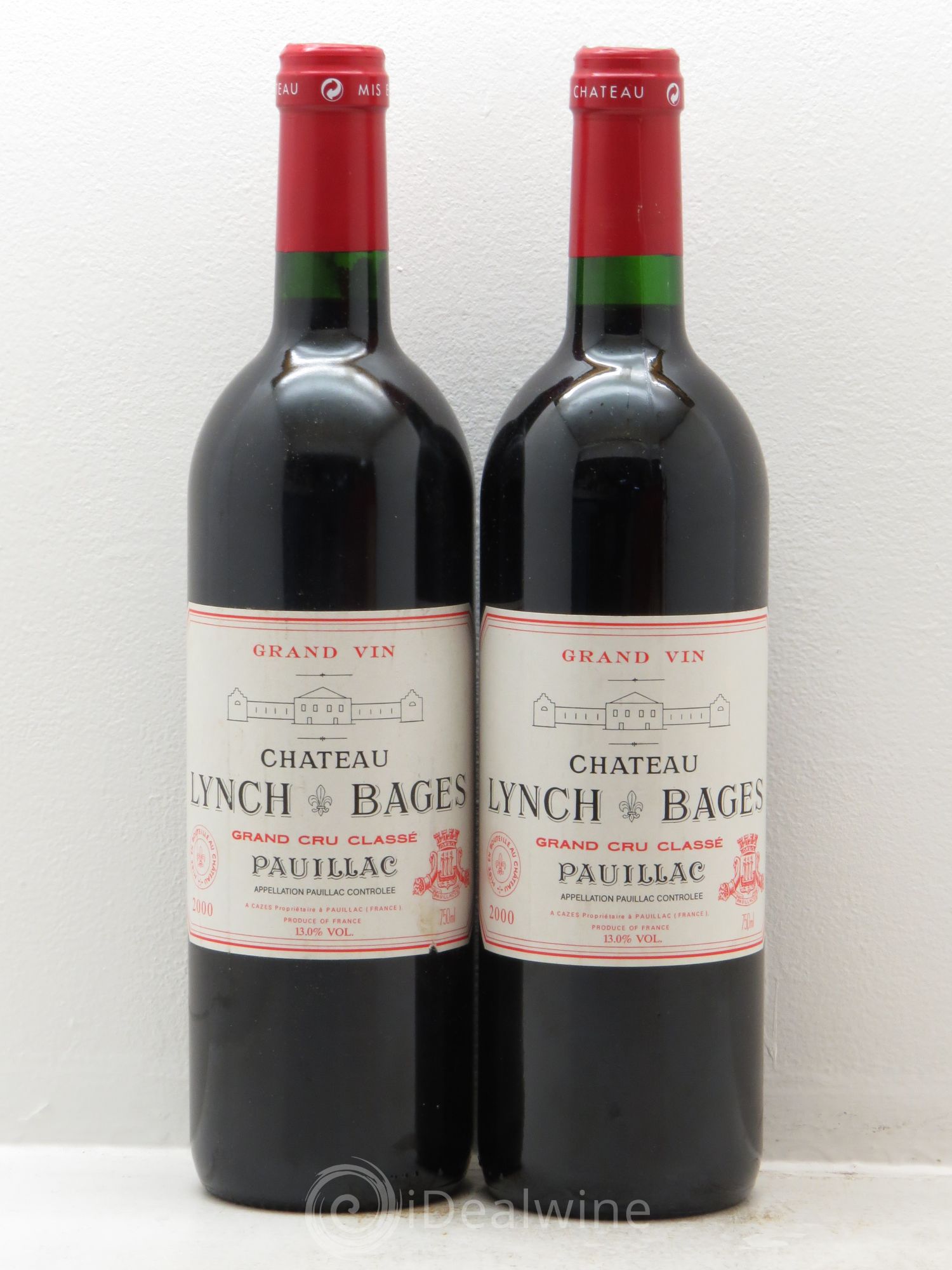 Château Lynch Bages 5ème Grand Cru Classé 2000 - Lot de 2 bouteilles - 0