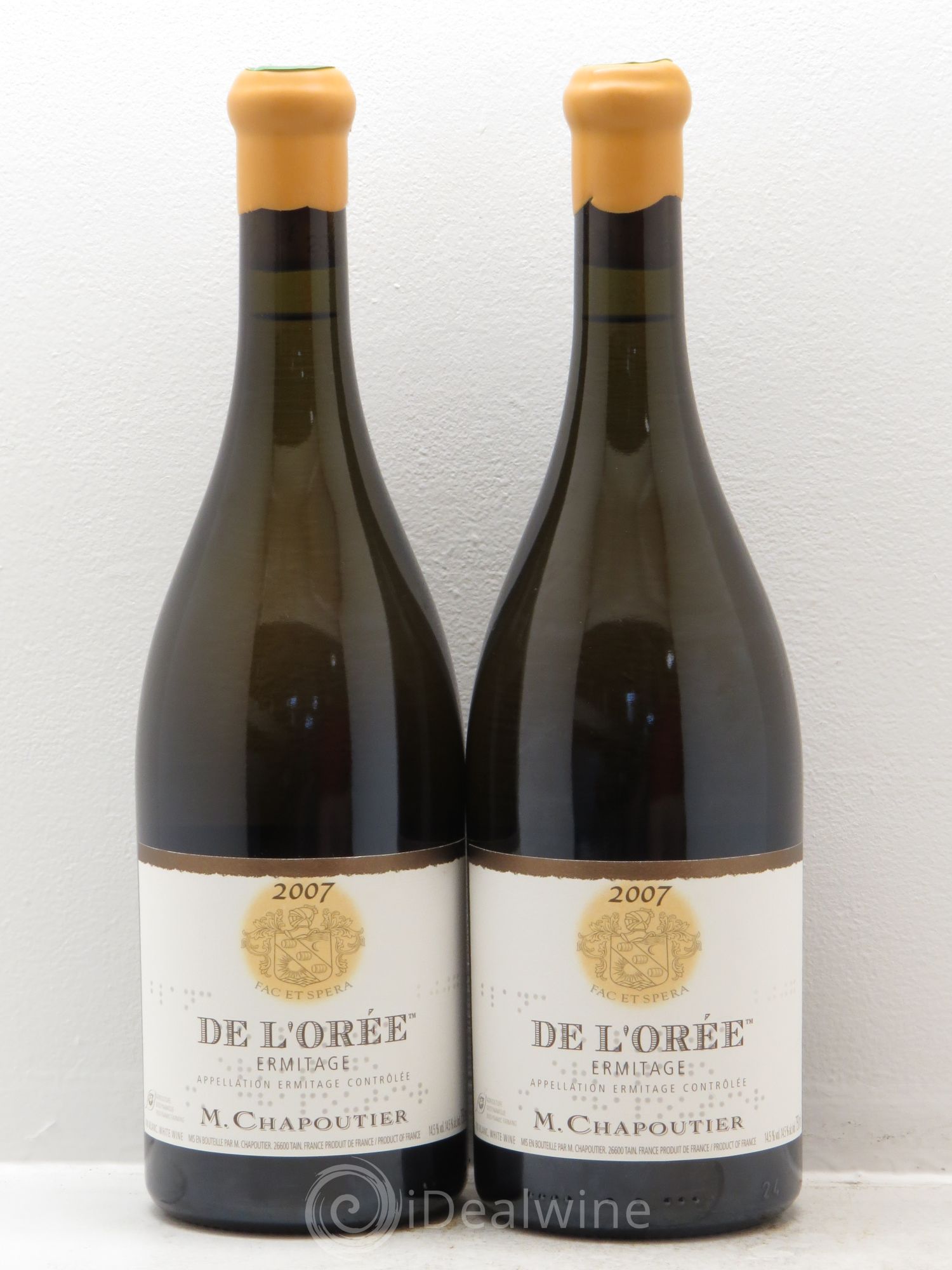 Hermitage Ermitage de l'Orée Chapoutier 2007 - Lot de 2 bouteilles - 0