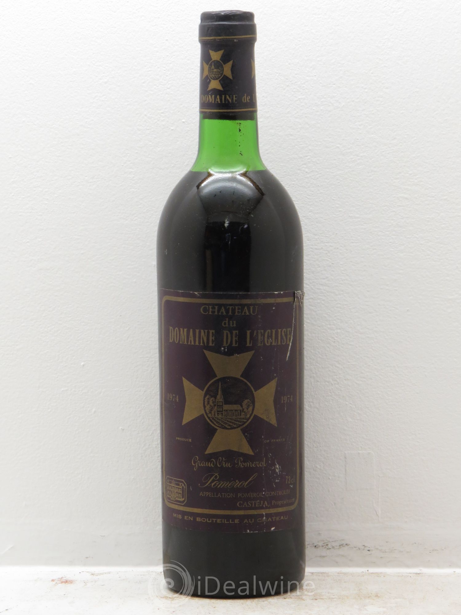 Château du Domaine de l'Église 1974 - Lot de 1 bouteille - 0