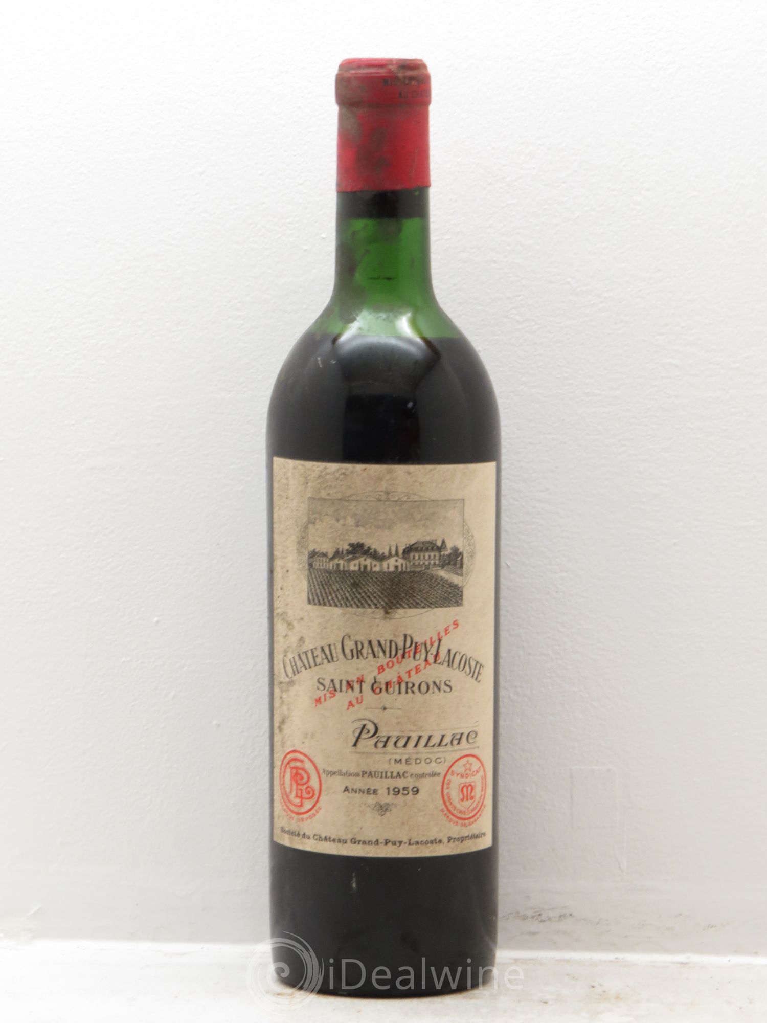 Château Grand Puy Lacoste 5ème Grand Cru Classé 1959 - Lot de 1 bouteille - 0