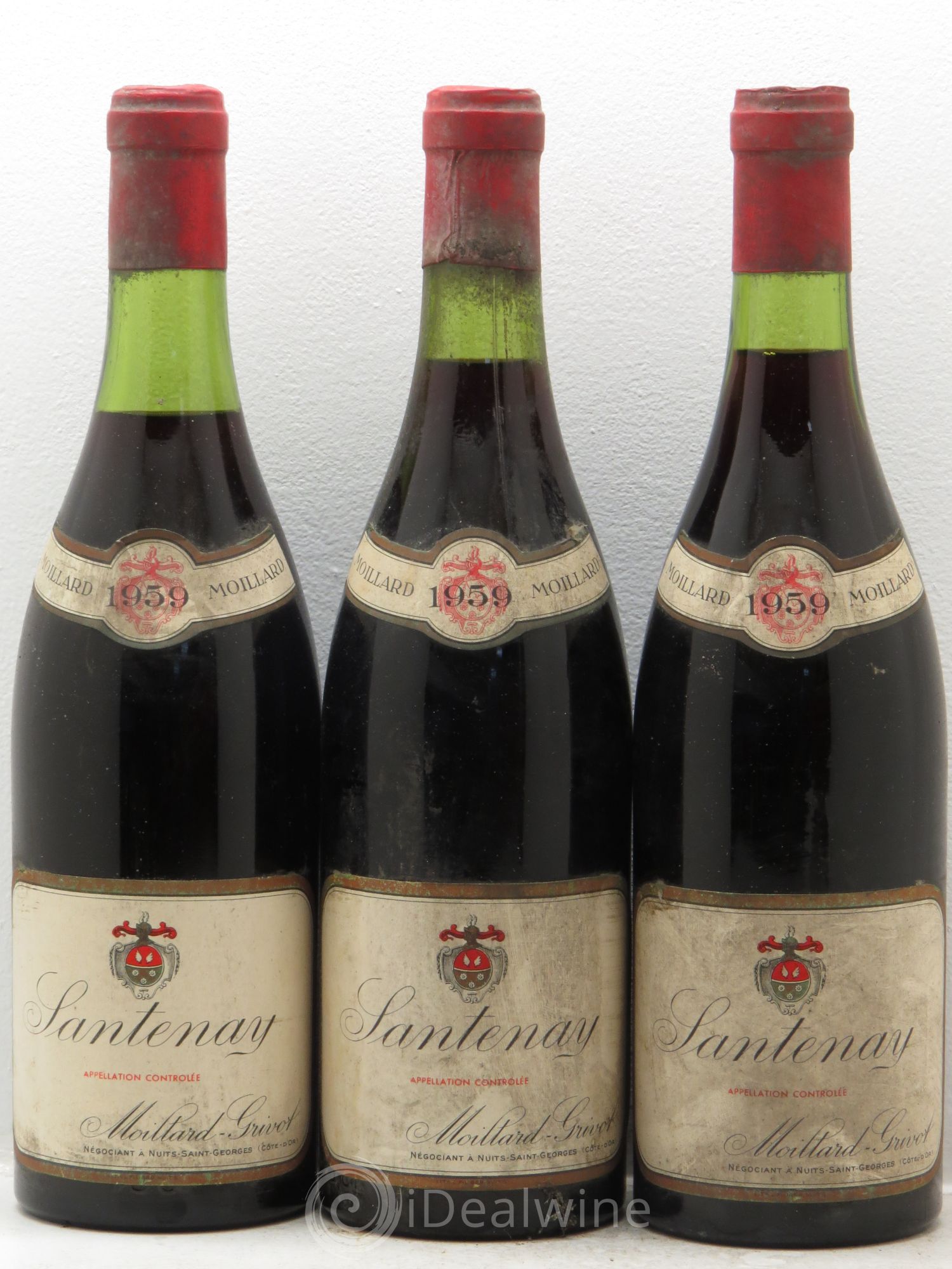 Santenay Moillard Grivot 1959 - Lot de 3 bouteilles - 0