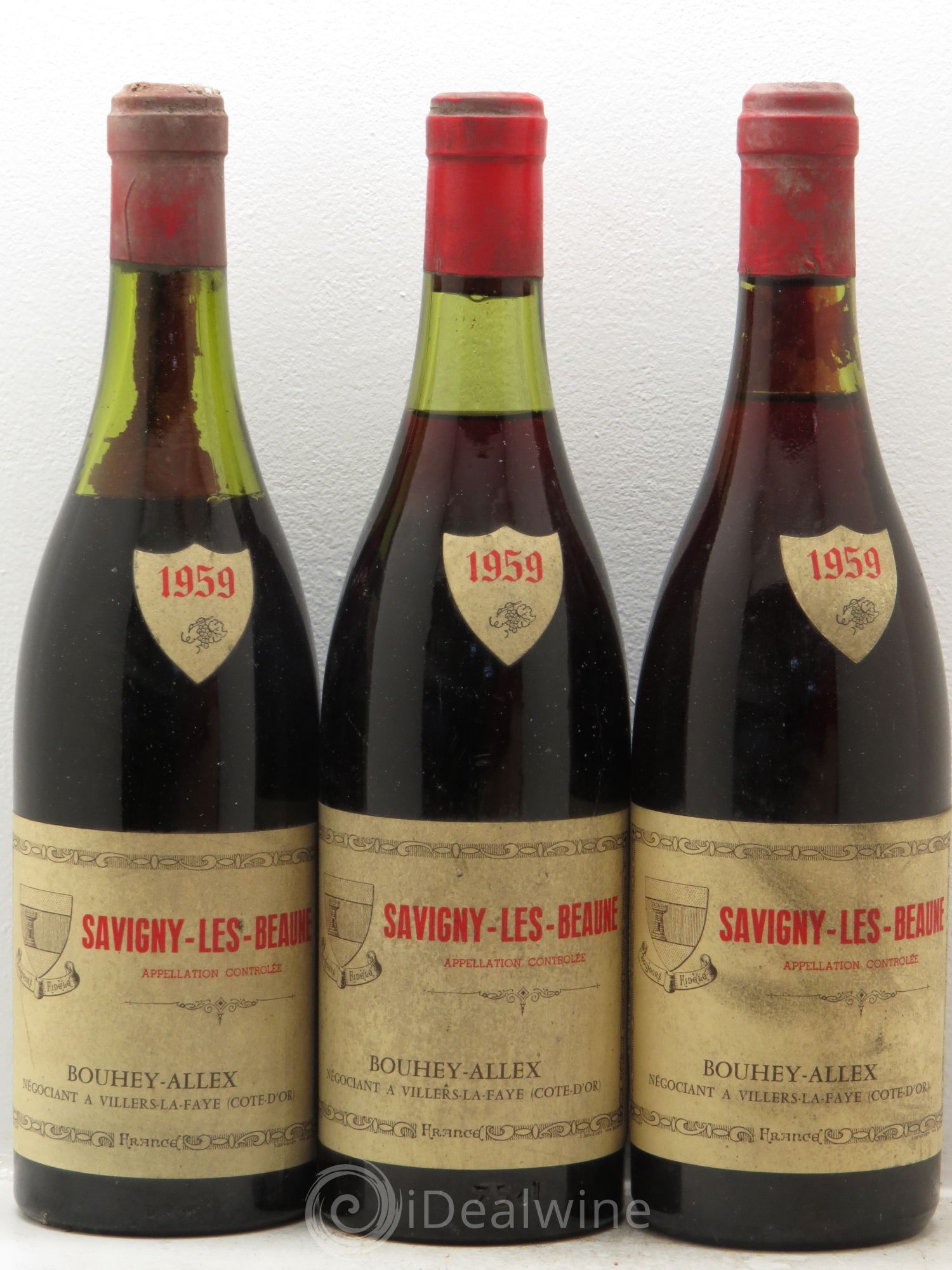 Savigny-lès-Beaune Bouhey Allex (sans prix de réserve) 1959 - Posten von 3 Flaschen - 0