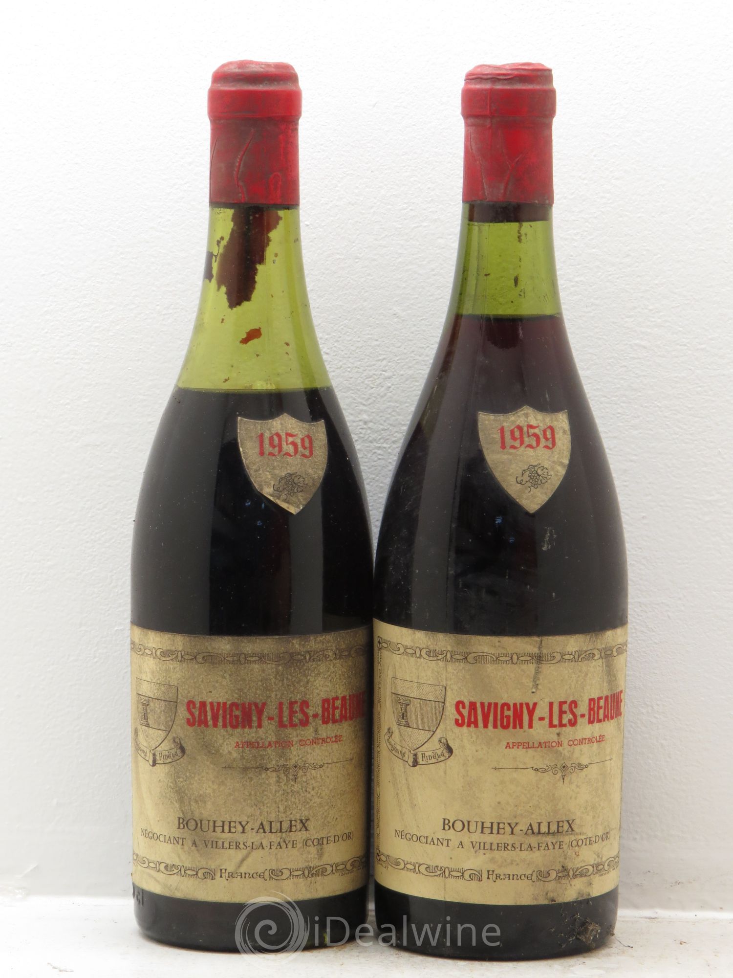 Savigny-lès-Beaune Bouhey Allex (sans prix de réserve) 1959 - Posten von 2 Flaschen - 0