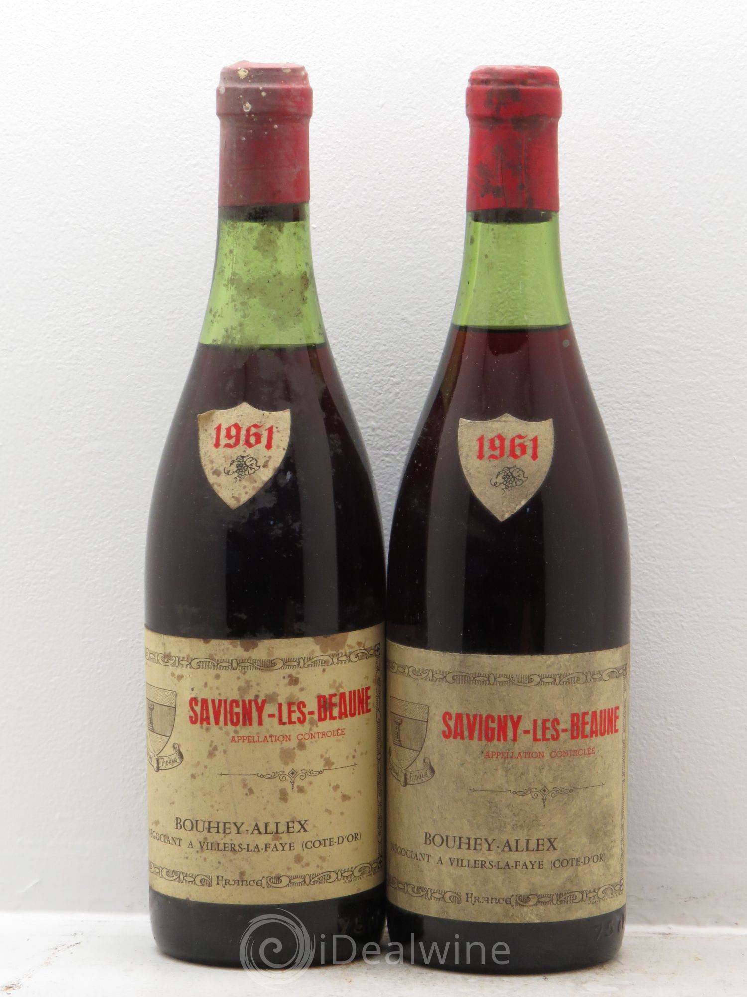 Savigny-lès-Beaune Bouhey Alley 1961 - Lot de 2 bouteilles - 0