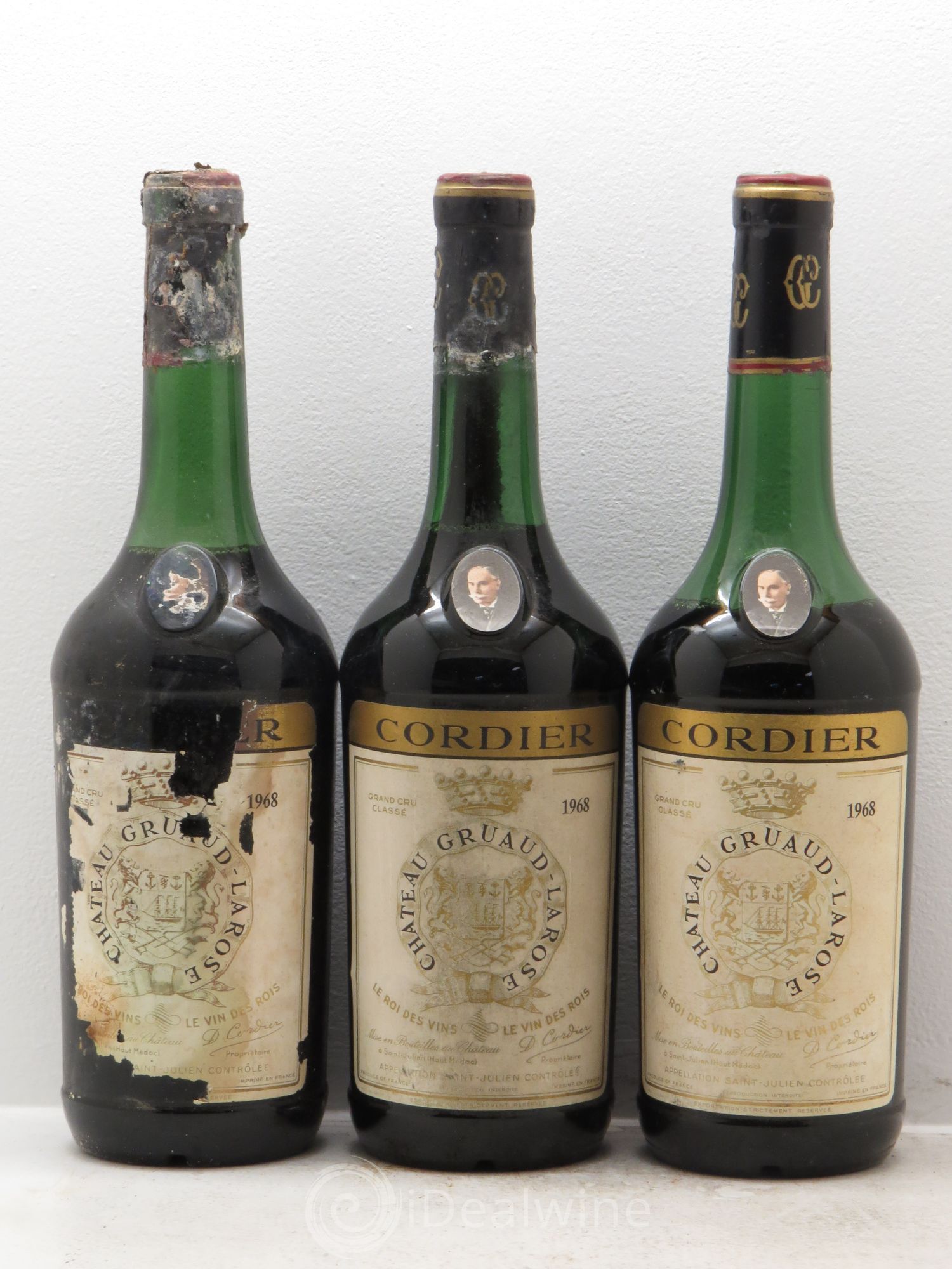 Château Gruaud Larose 2ème Grand Cru Classé 1968 - Lot de 3 bouteilles - 0