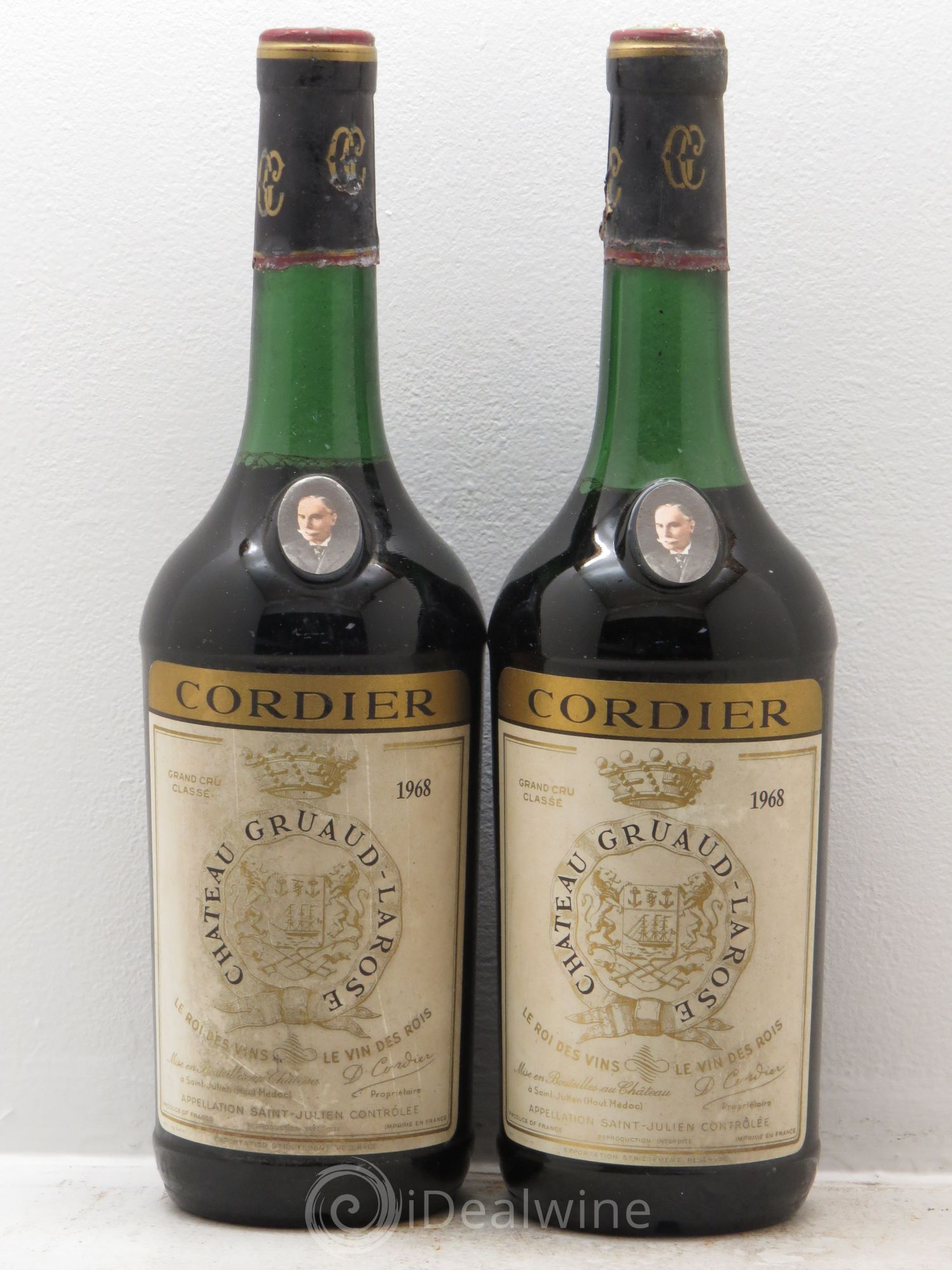 Château Gruaud Larose 2ème Grand Cru Classé 1968 - Lot de 2 bouteilles - 0