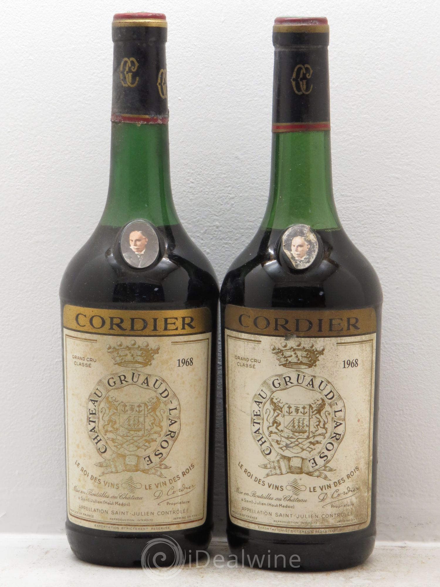 Château Gruaud Larose 2ème Grand Cru Classé 1968 - Lot de 2 bouteilles - 0