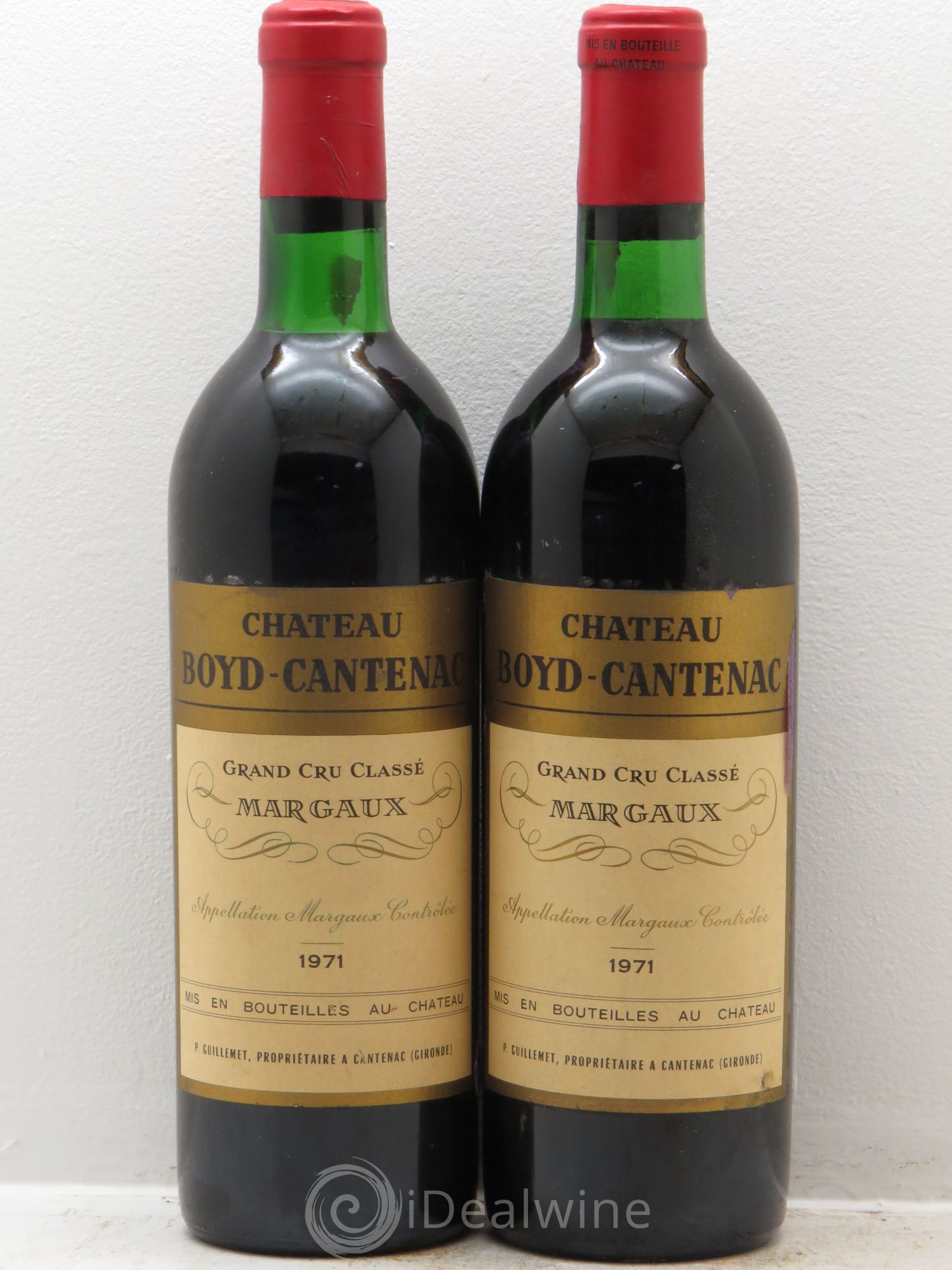Château Boyd Cantenac 3ème Grand Cru Classé 1971 - Lot de 2 bouteilles - 0