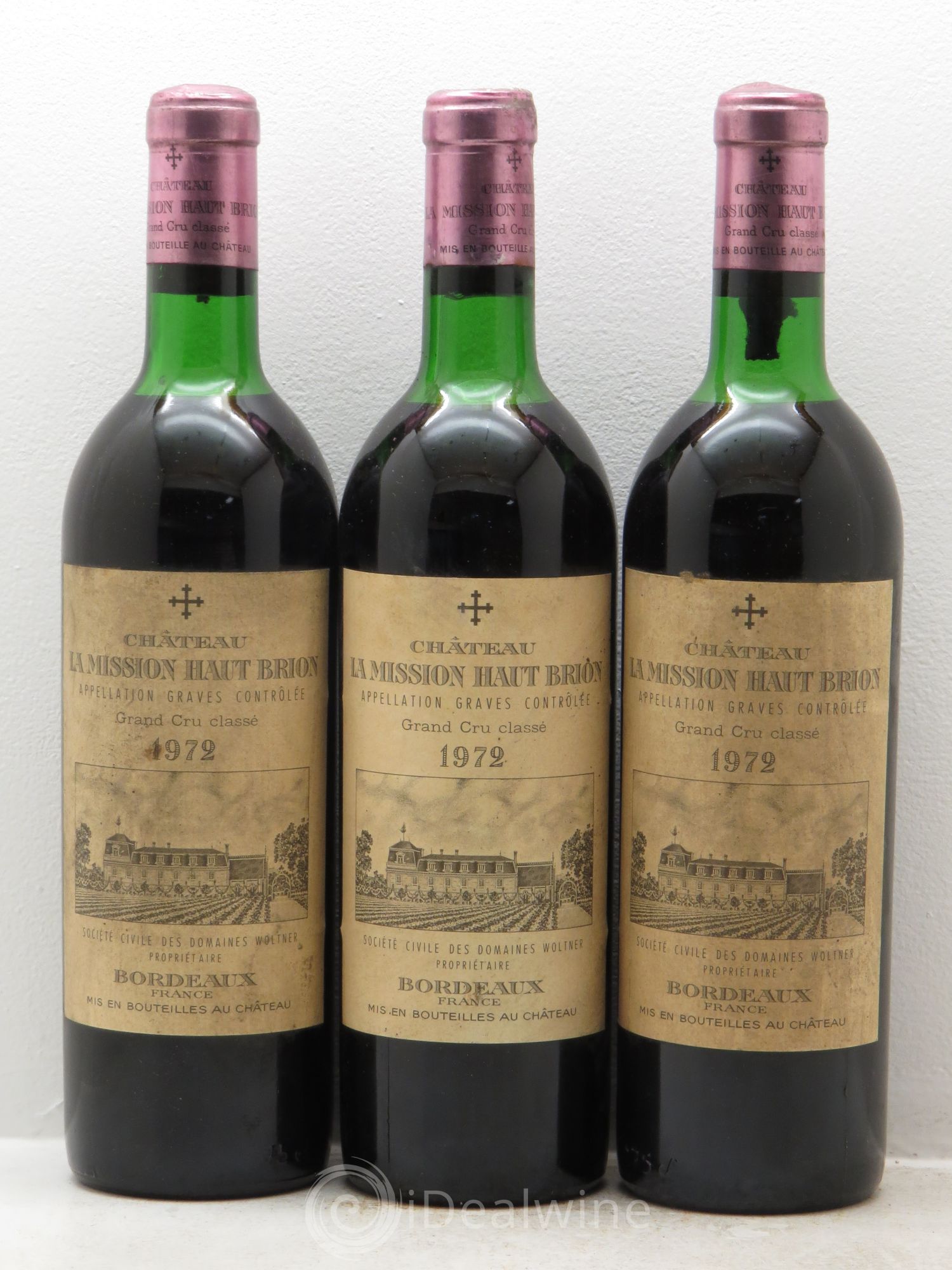 Château la Mission Haut-Brion Cru Classé de Graves 1972 - Lot de 12 bouteilles - 4