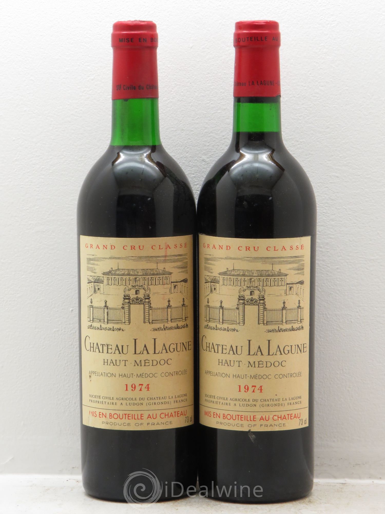 Château la Lagune 3ème Grand Cru Classé (sans prix de réserve) 1974 - Lot de 2 bouteilles - 0