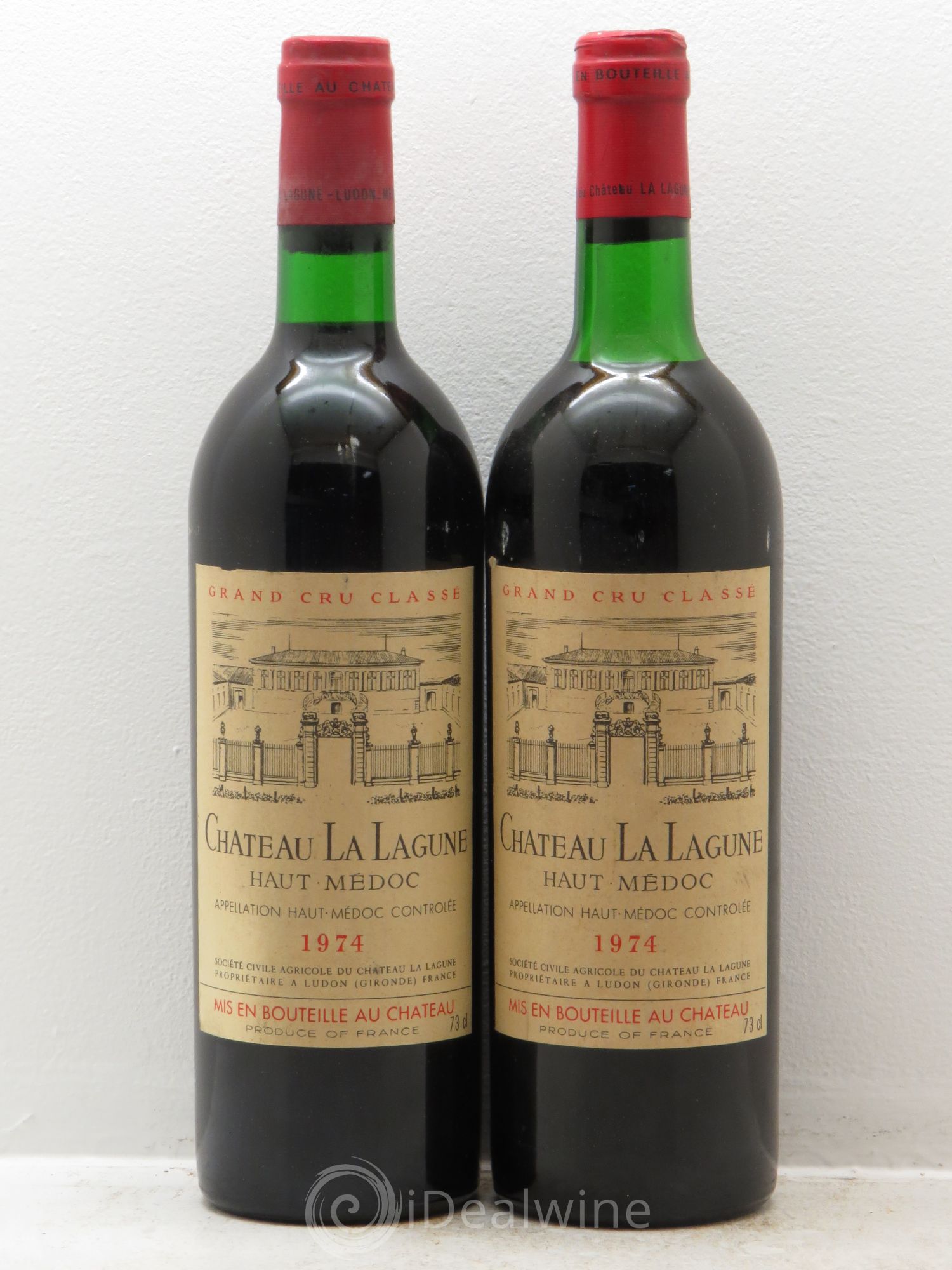 Château la Lagune 3ème Grand Cru Classé (sans prix de réserve) 1974 - Lot de 2 bouteilles - 0