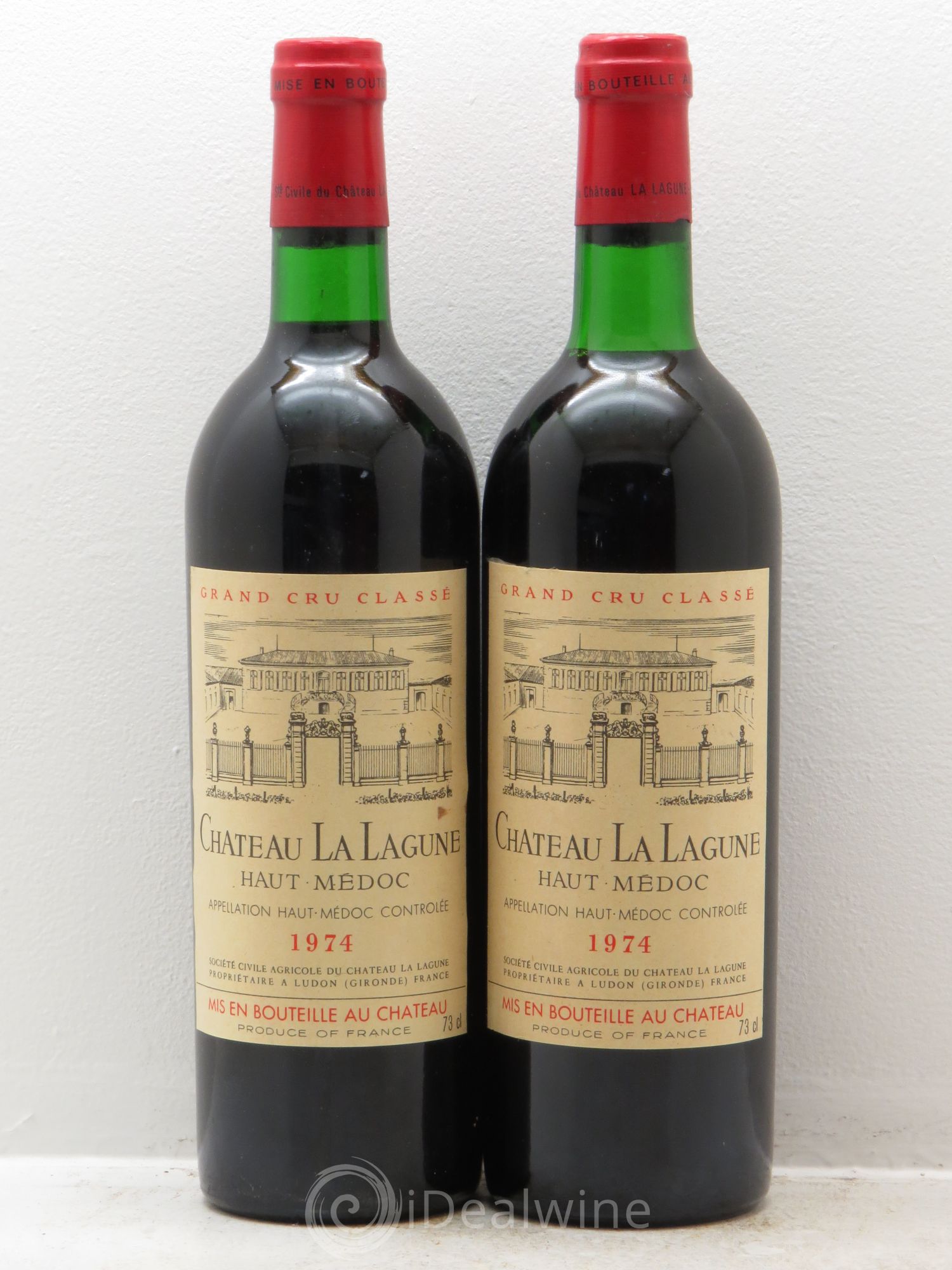 Château la Lagune 3ème Grand Cru Classé (sans prix de réserve) 1974 - Lot de 2 bouteilles - 0
