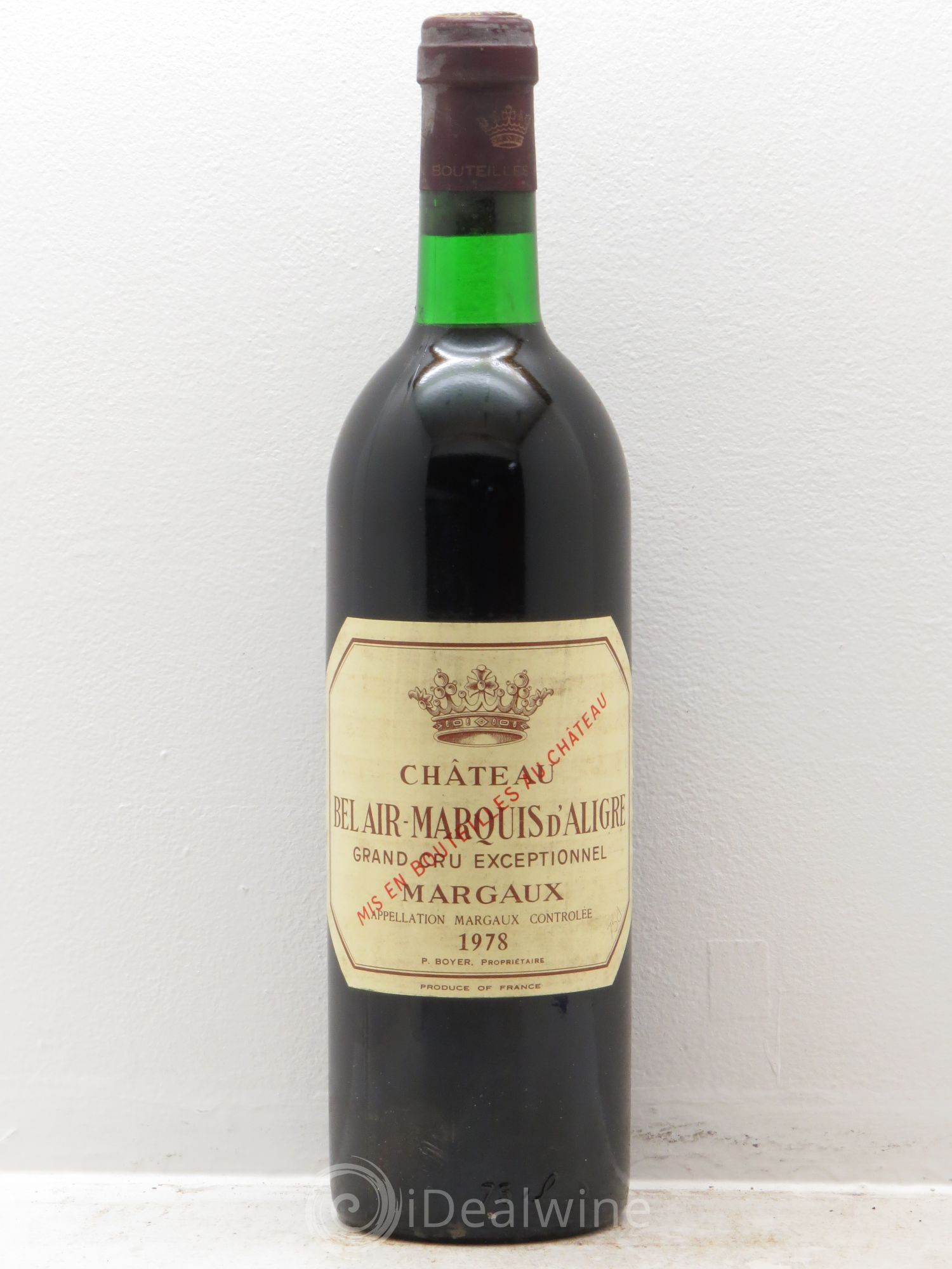 Château Bel Air Marquis d'Aligre 1978 - Lot de 1 bouteille - 0