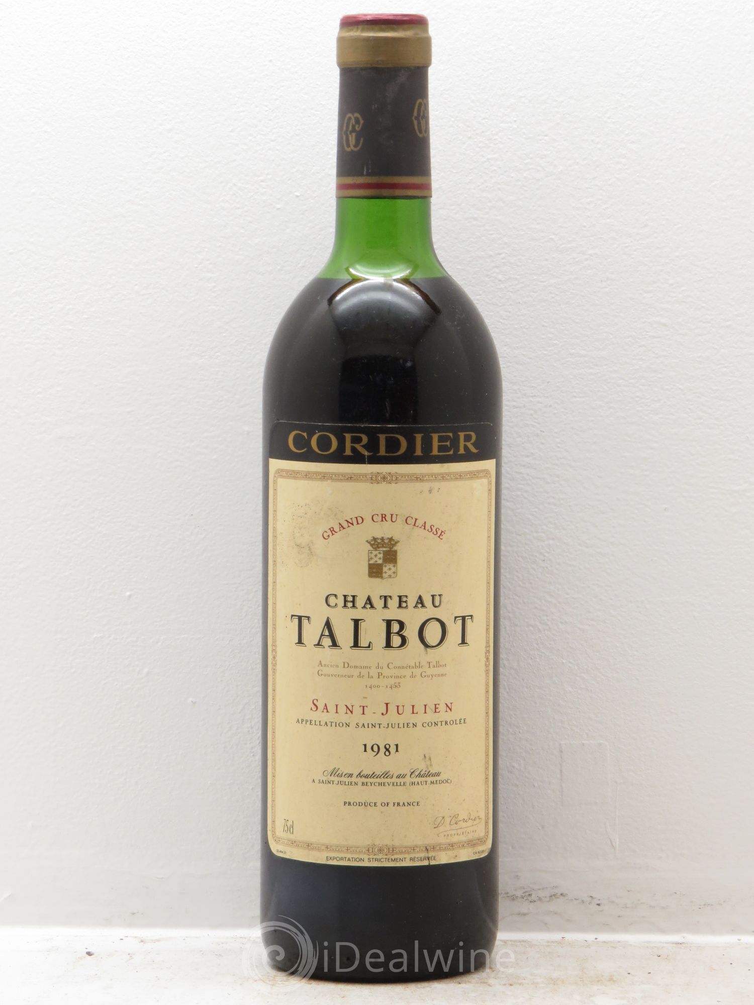 Château Talbot 4ème Grand Cru Classé 1981 - Lot de 6 bouteilles - 0