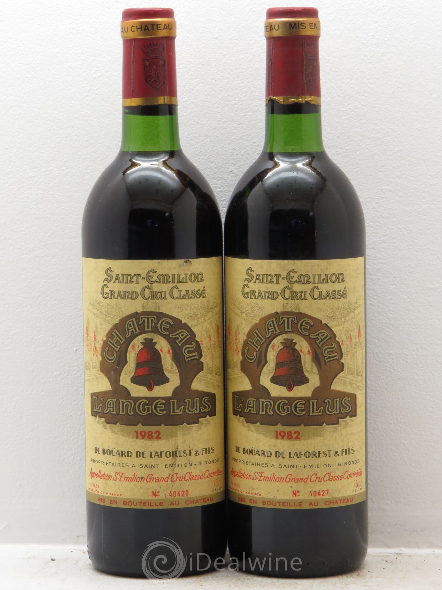 Château Angélus 1er Grand Cru Classé A 1982 - Lot de 2 bouteilles - 0