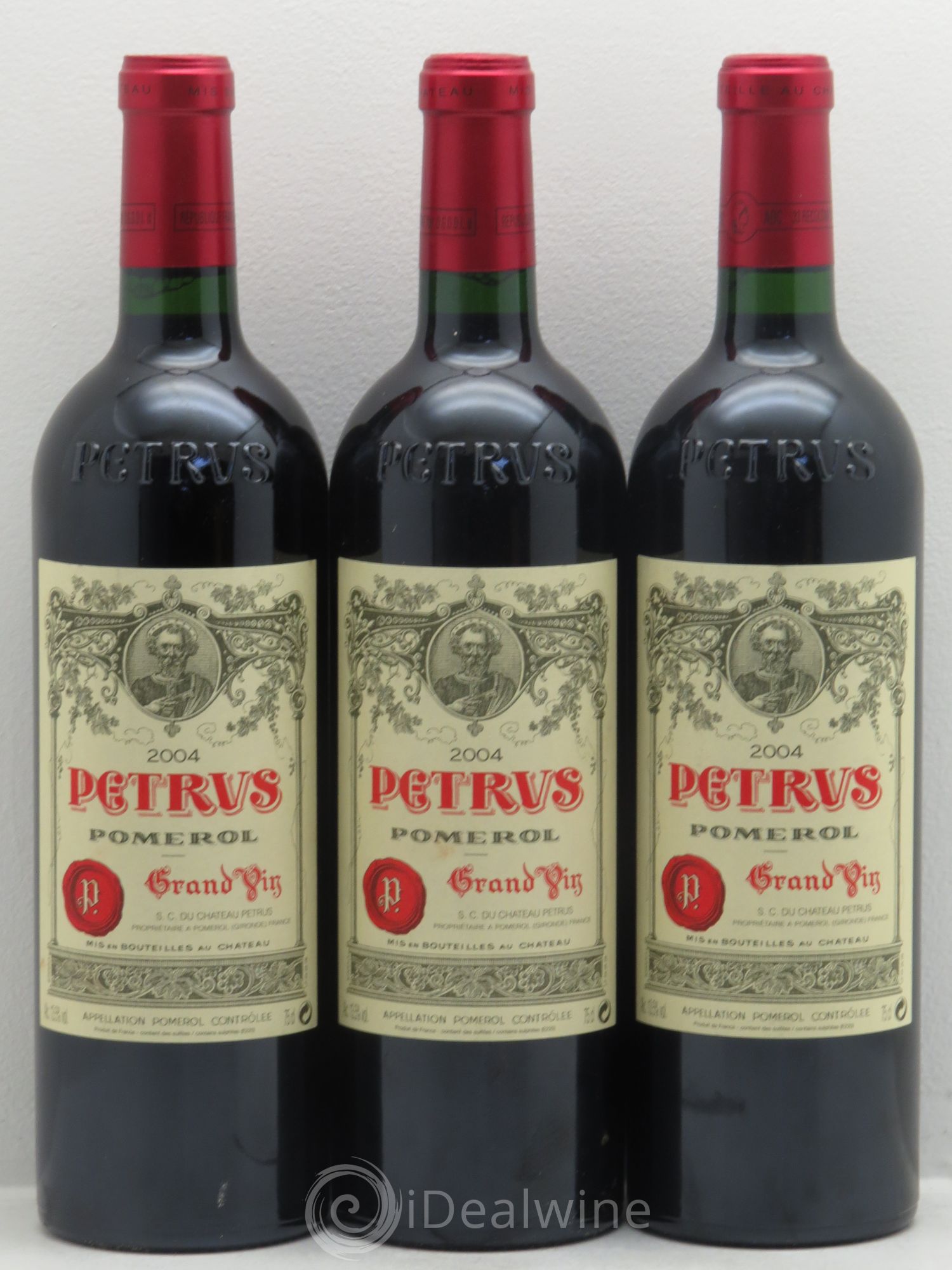 Petrus 2004 - Lot de 3 bouteilles - 0