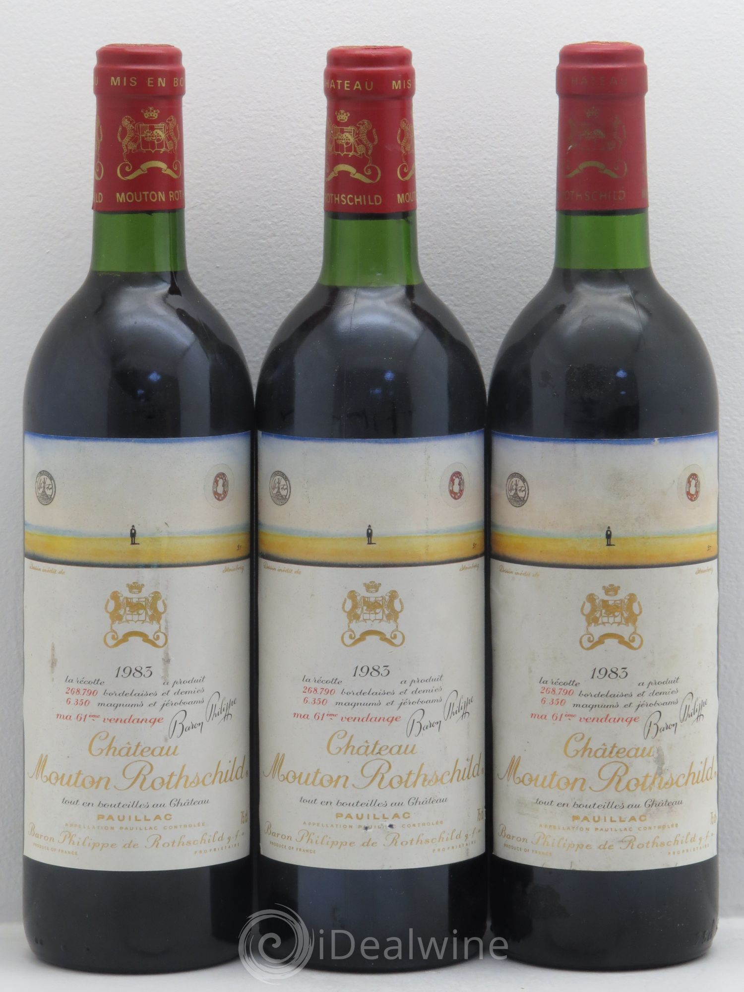 Château Mouton Rothschild 1er Grand Cru Classé 1983 - Lot de 6 bouteilles - 2