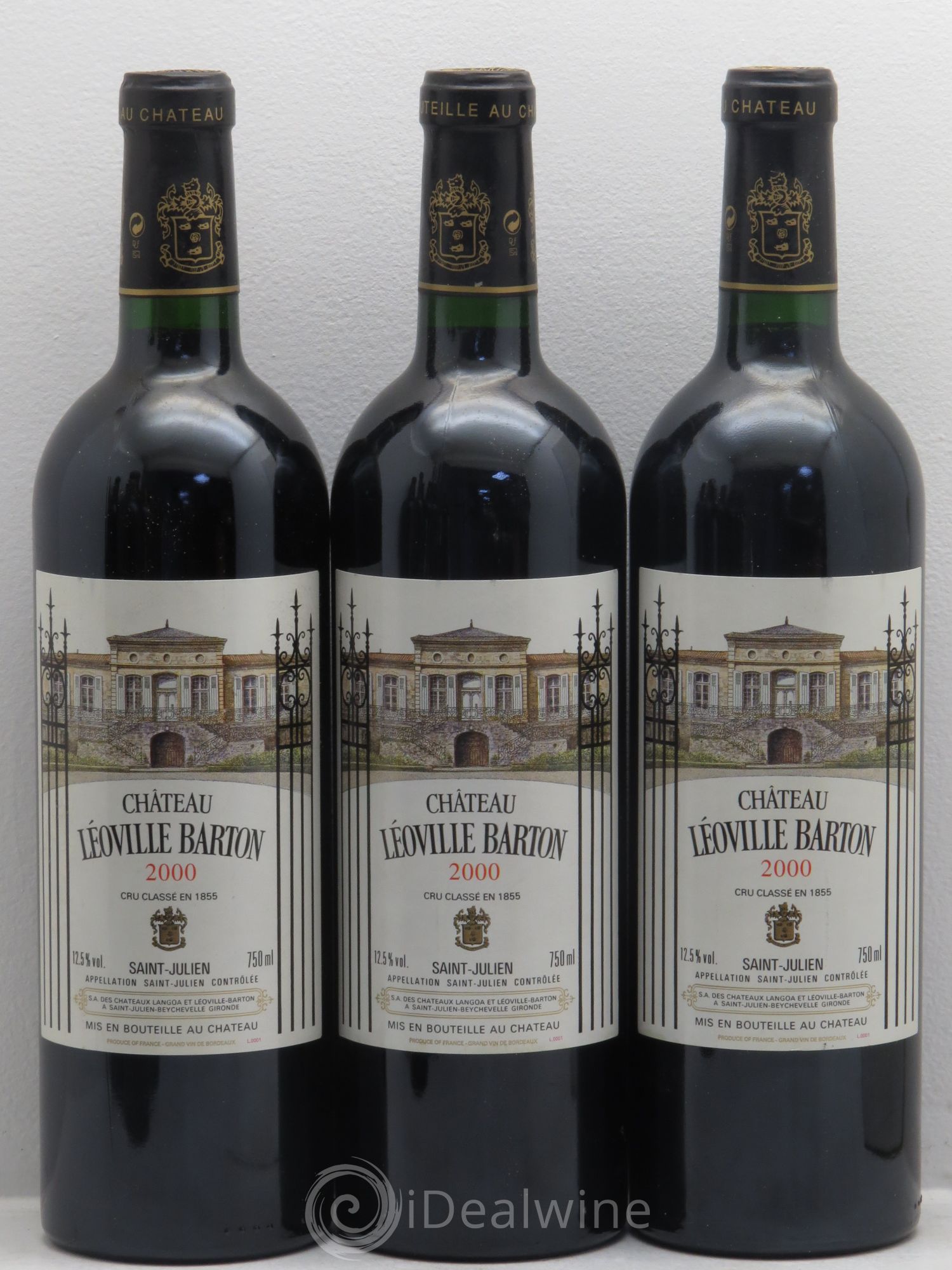 Château Léoville Barton 2ème Grand Cru Classé 2000 - Lot de 12 bouteilles - 1